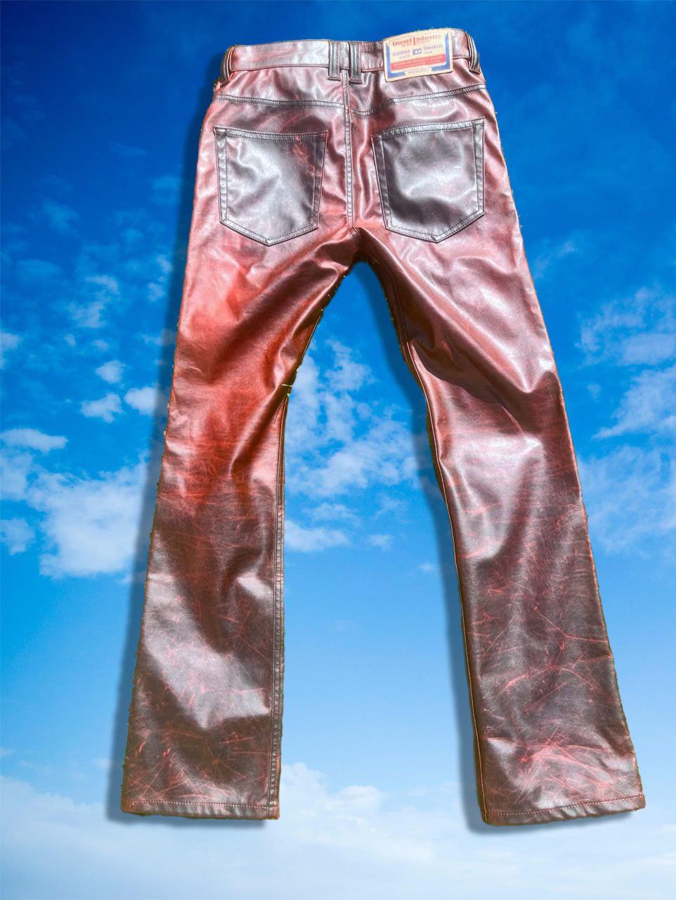 Diesel Diesel P-Revol 0LHAM Pants Coated Pleather New 44EU-28US Size US 28 / EU 44 - 2 Thumbnail
