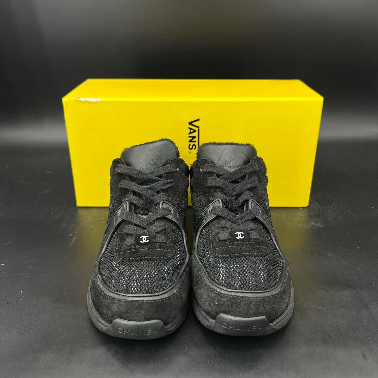 Chanel Chanel CC Black Warrior Sneaker 36.5 Worn Once Size US 6 / IT 36 - 2 Thumbnail
