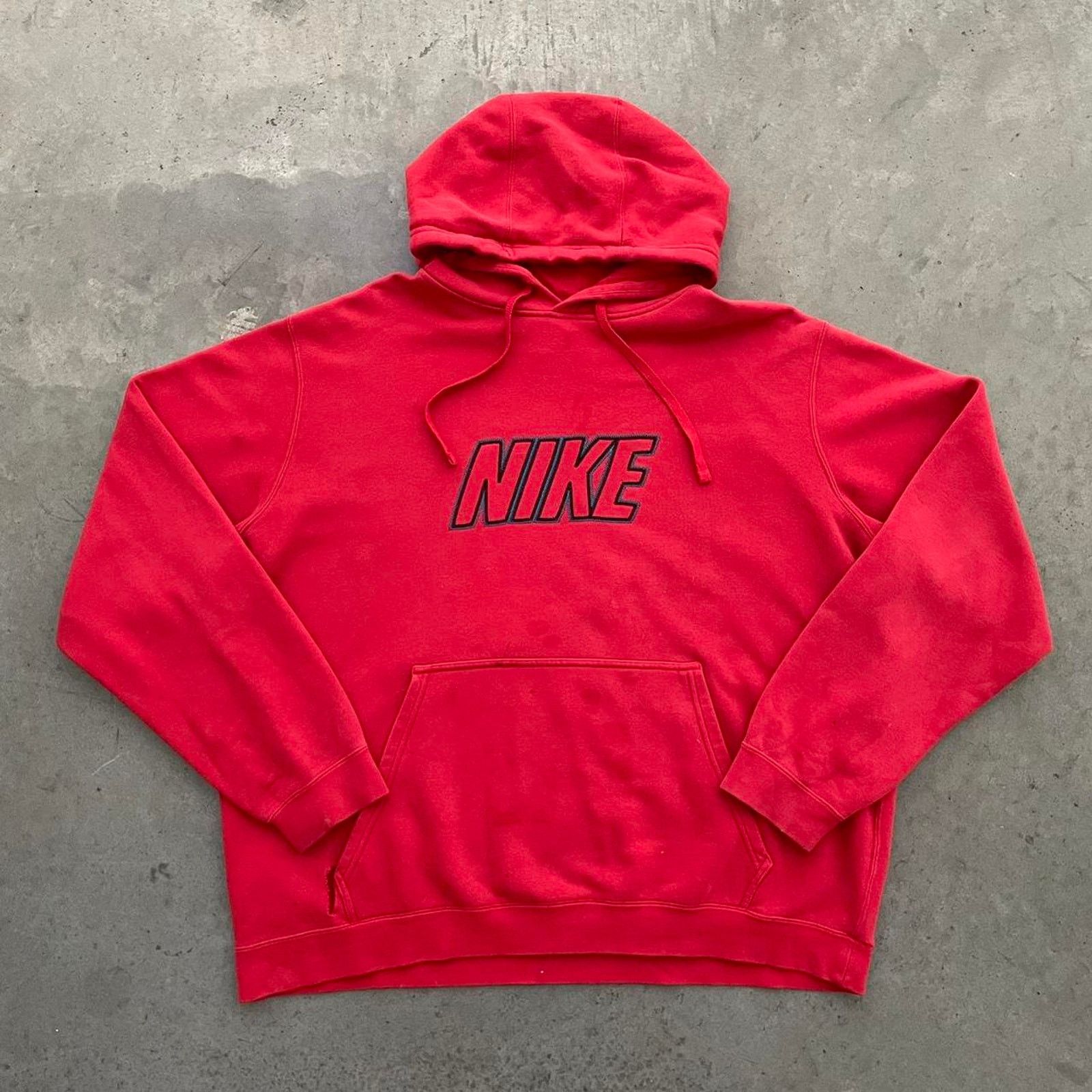 Nike Nike Red Distressed Hoodie Size US XXL / EU 58 / 5 - 1 Thumbnail