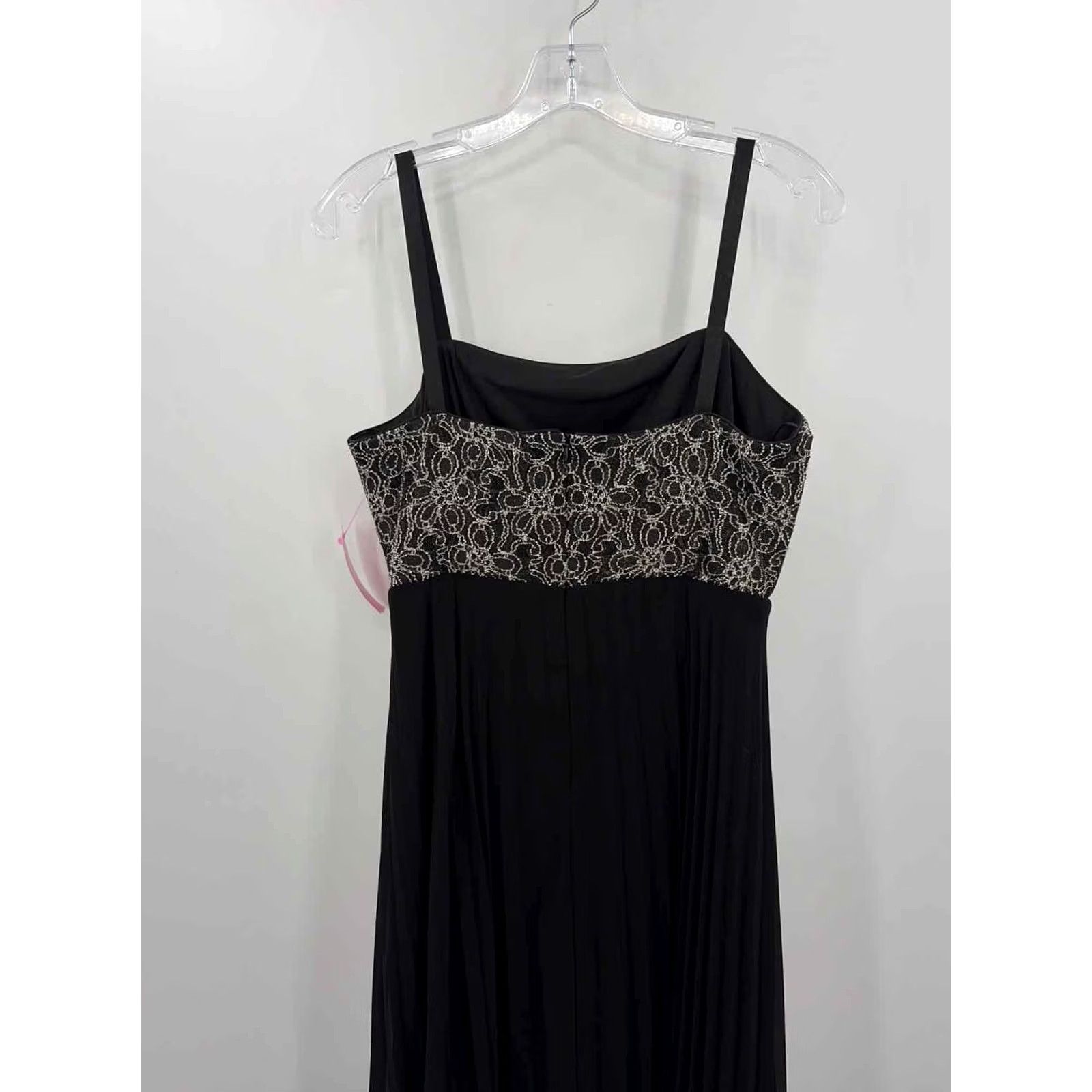 Vintage R&M Richards Maxi Evening Gown Size 10 Black Pre-Owned Size L / US 10 / IT 46 - 3 Thumbnail
