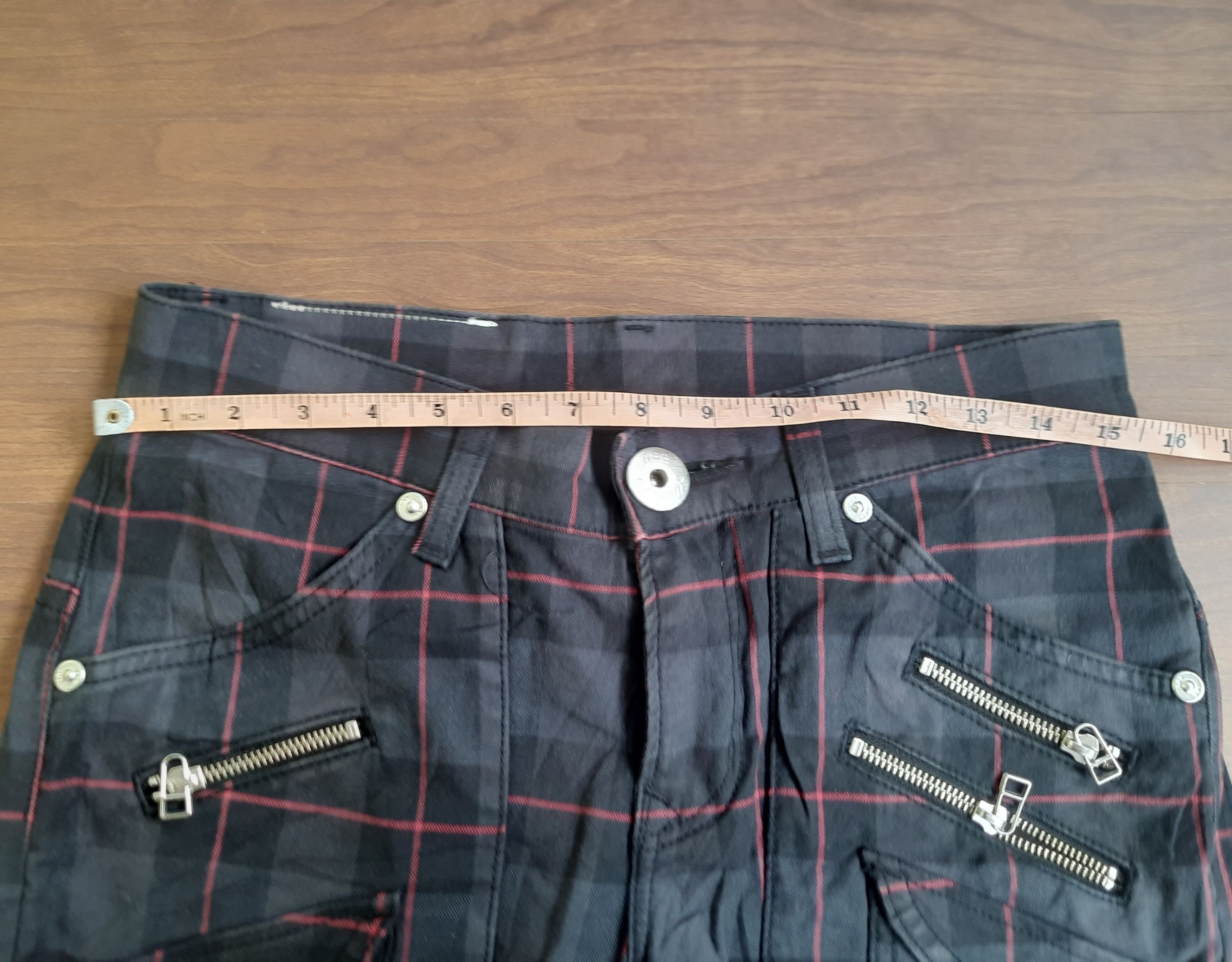 Lee Y2K Lee Cowboy Tartan Pants Punk Grunge Size US 30 / EU 46 - 12 Thumbnail