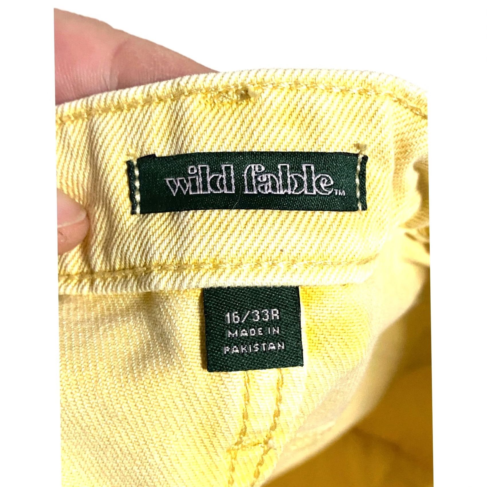 Vintage Wild Fable Denim Bermuda Shorts Womens 16 / 33R Light Yellow Highest Rise Summer Size 38" / US 16 / IT 52 - 6 Thumbnail
