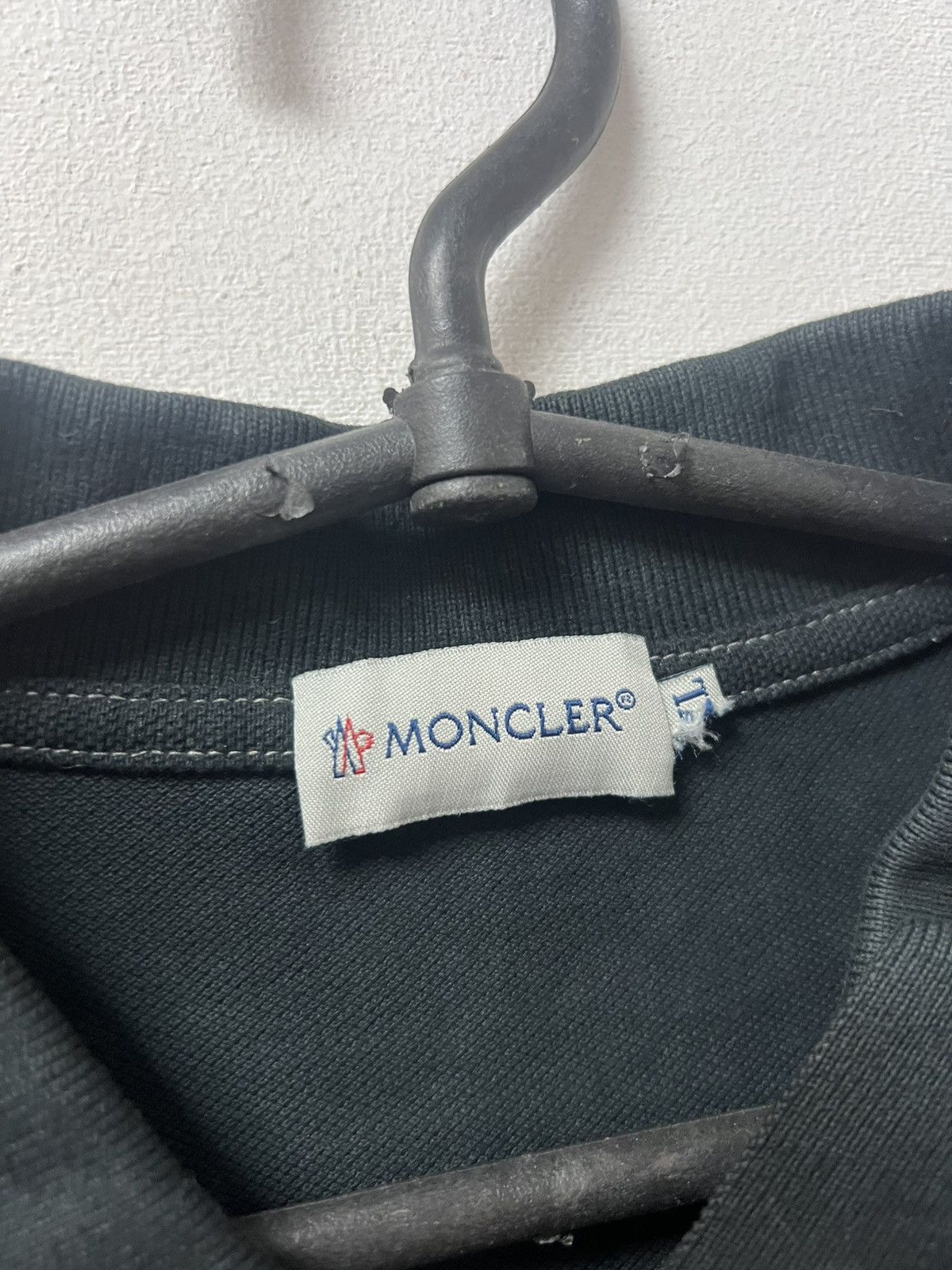 Moncler Moncler Polo T-shirt Big Logo Black Size US XL / EU 56 / 4 - 6 Thumbnail