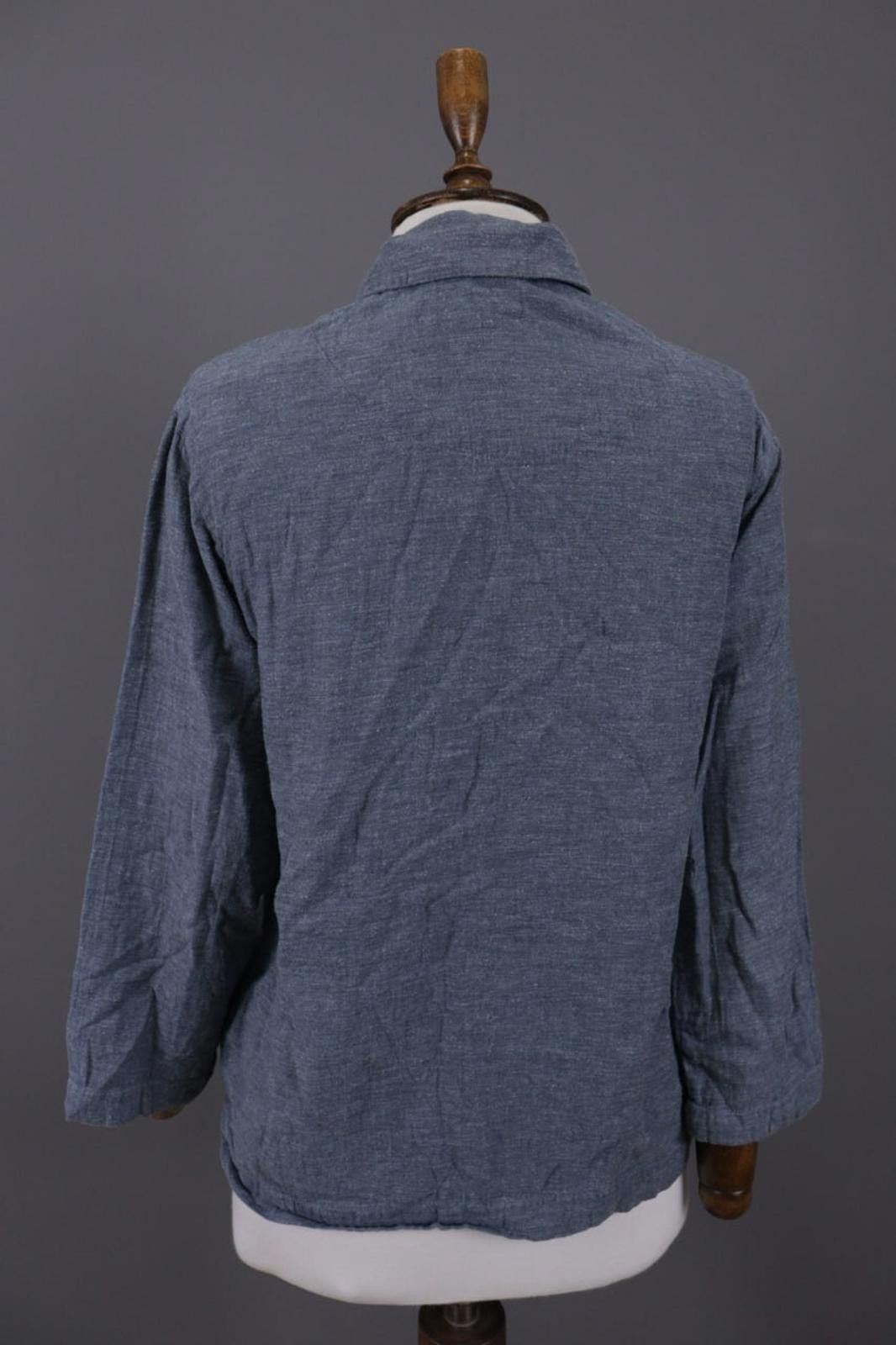 Designer Toast Blue Long Sleeve Button Down Blouse Shirt Size XS Size XS / US 0-2 / IT 36-38 - 11 Thumbnail
