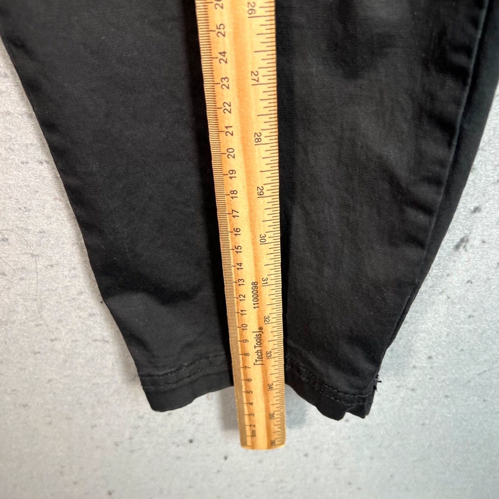 I Love Ugly I Love Ugly Mens Size Small Black Cropped Pants Cotton Blend Adjustable Hem Size US 29 - 6 Thumbnail