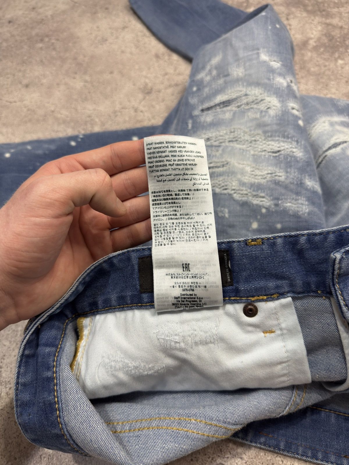 Dsquared2 Dsquared2 Distressed Skinny Jeans Size US 34 / EU 50 - 15 Thumbnail
