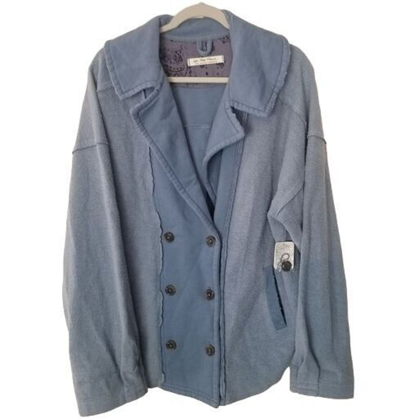 Free People Free People Bayside Blazer Oversized Boho Chic Indie Hippie Size S / US 4 / IT 40 - 1 Thumbnail