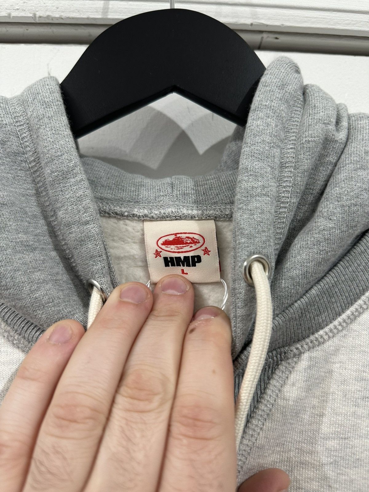 Corteiz Corteiz HMP Contrast Panel Hoodie – Heather Grey Size L Size US L / EU 52-54 / 3 - 7 Thumbnail