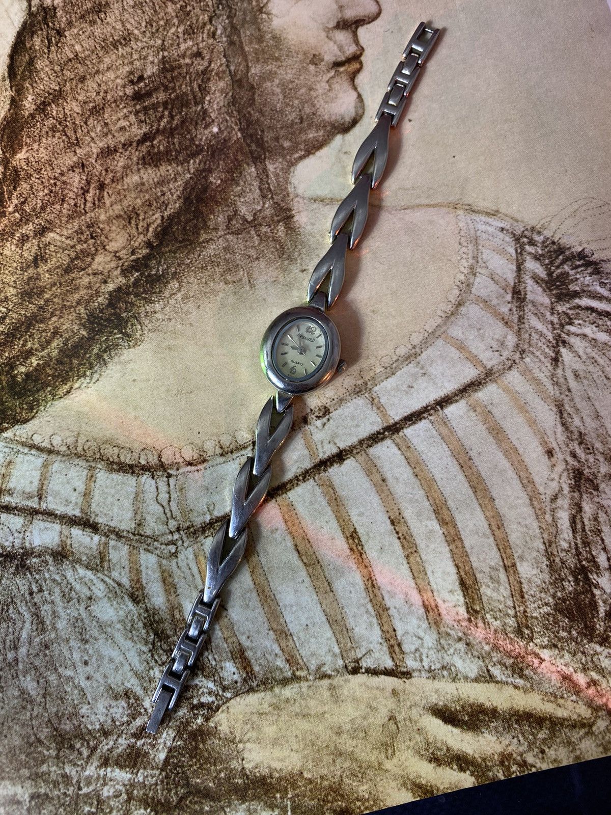 Jewelry × Vintage Swiss Gold Watch: Elegant & Quality ✨ Size ONE SIZE - 1 Thumbnail