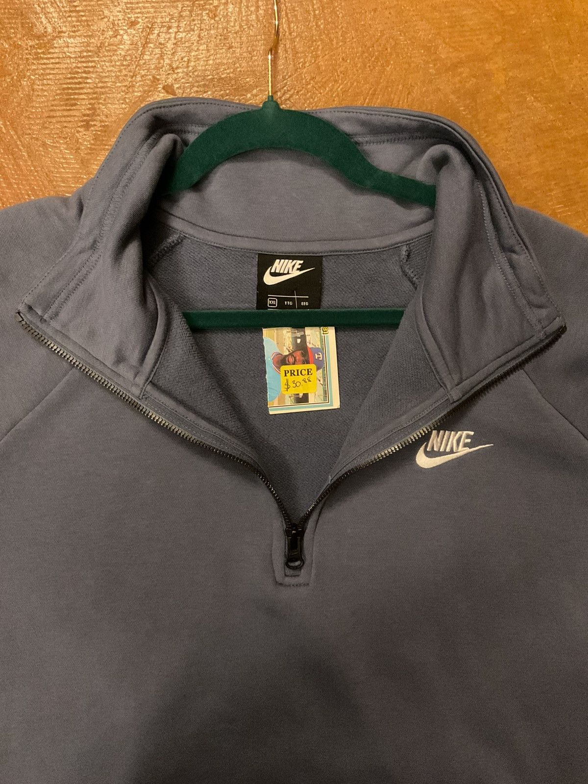 Nike Nike Steel Blue Half-Zip Pullover Size US XXL / EU 58 / 5 - 6 Thumbnail