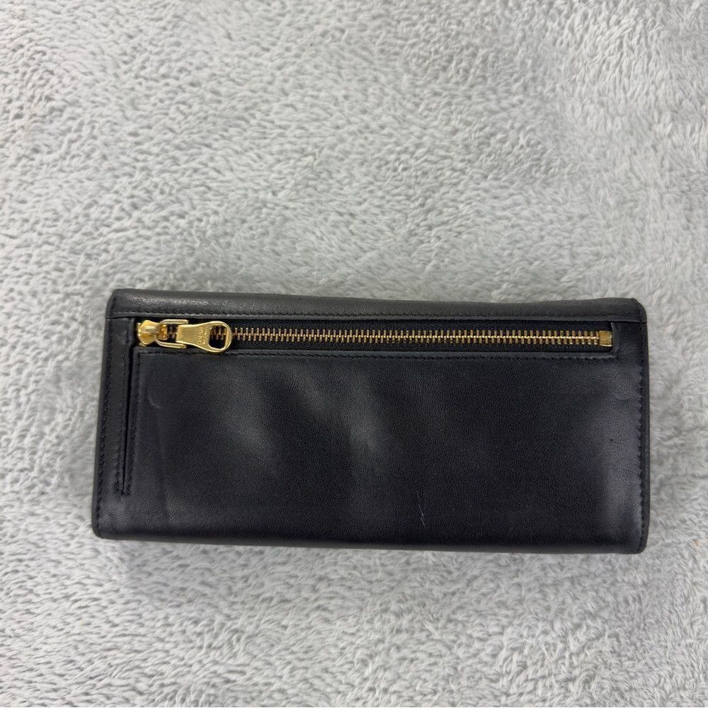 Loewe LOEWE Anagram Leather Long Bifold Wallet Black 100% Authent Size ONE SIZE - 3 Thumbnail