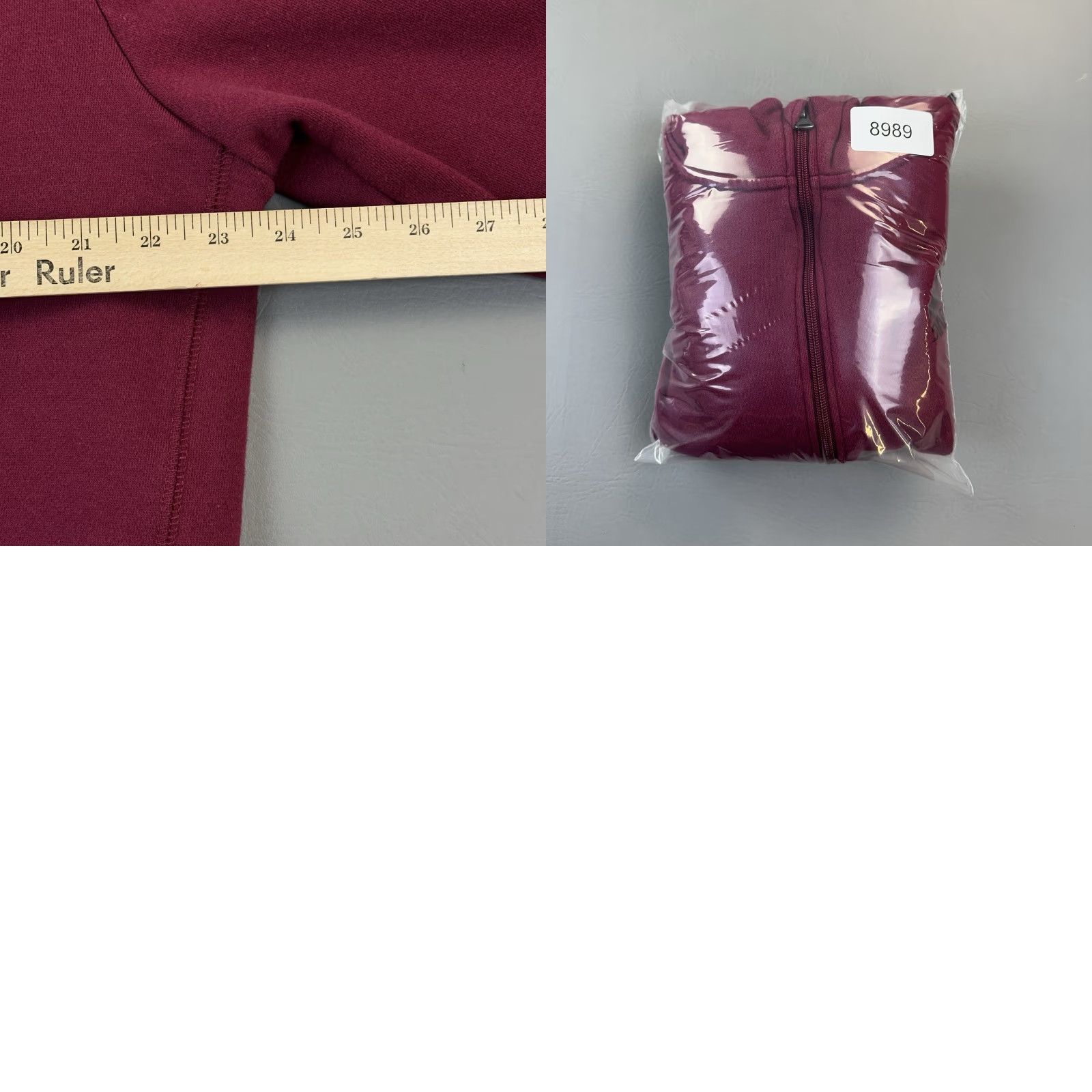 Starter VINTAGE Starter Hoodie Mens Large Burgundy Full Zip Embroidered Logos Y2K Size US L / EU 52-54 / 3 - 10 Thumbnail