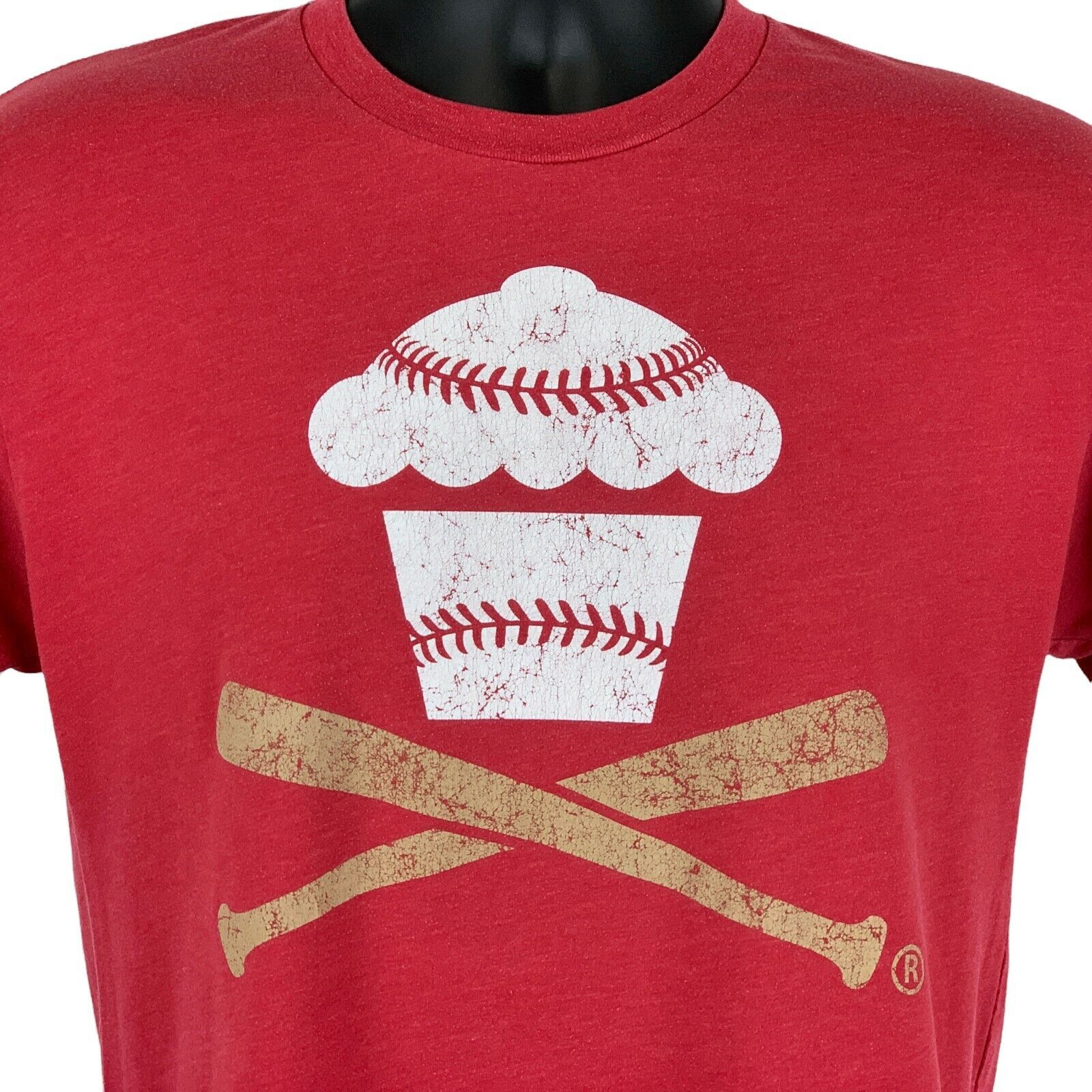 Johnny Cupcakes Johnny Cupcakes Baseball T Shirt Streetwear USA Made Red M Size US M / EU 48-50 / 2 - 1 Thumbnail