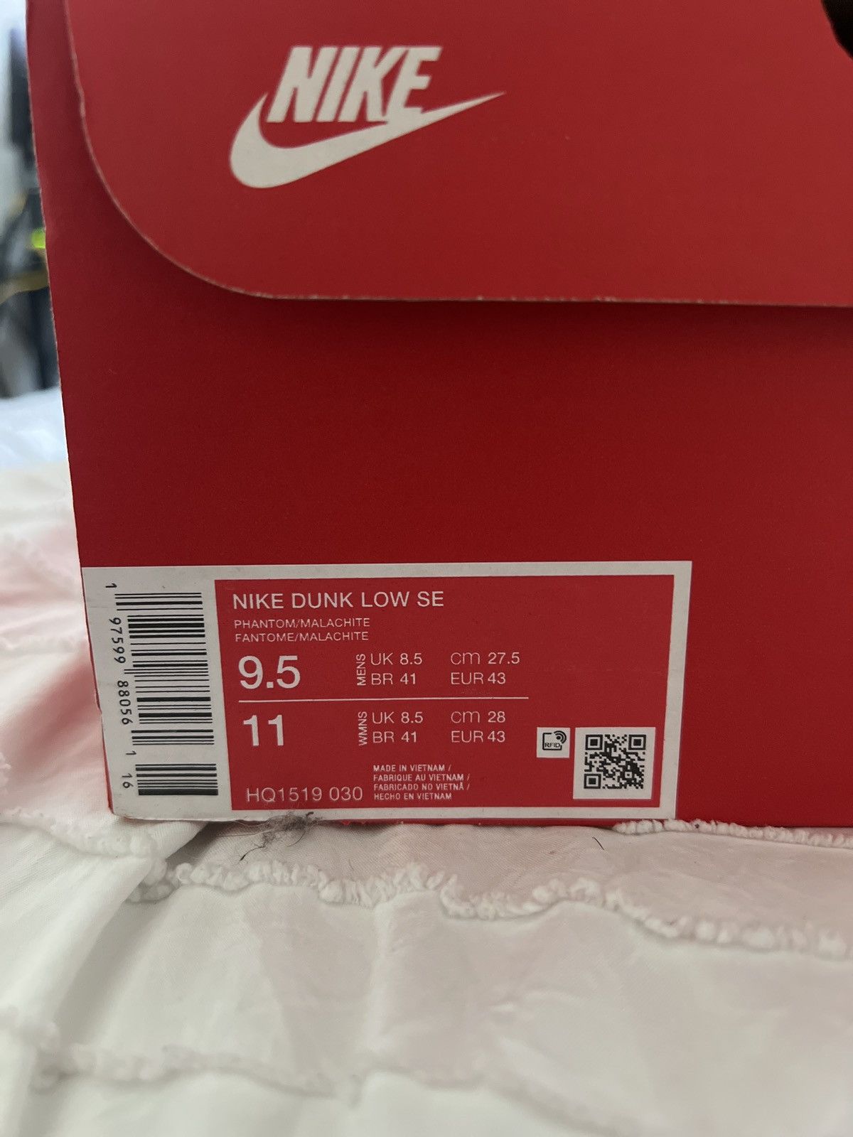 Nike Nike Dunk Size 9.5 Phantom/Malachite Size US 9.5 / EU 42-43 - 6 Thumbnail
