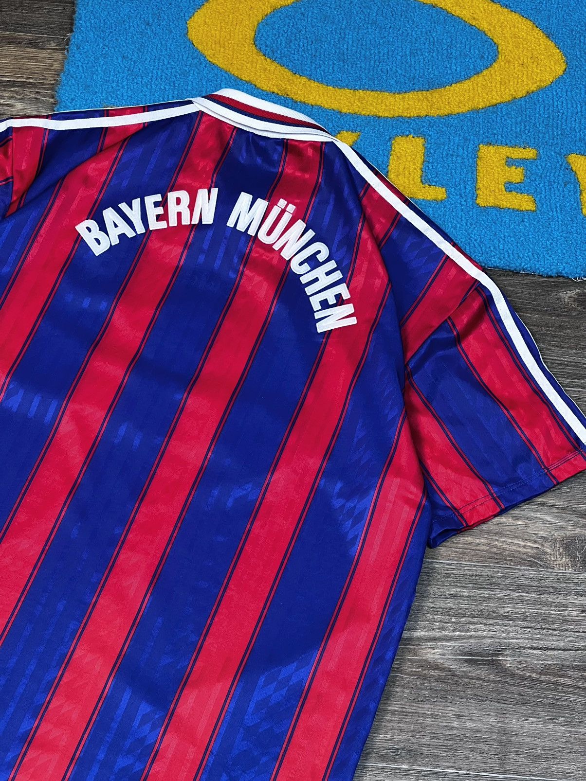 Adidas Vintage Adidas Bayern 1996-97 Home Red Blue Jersey Size US XL / EU 56 / 4 - 11 Thumbnail