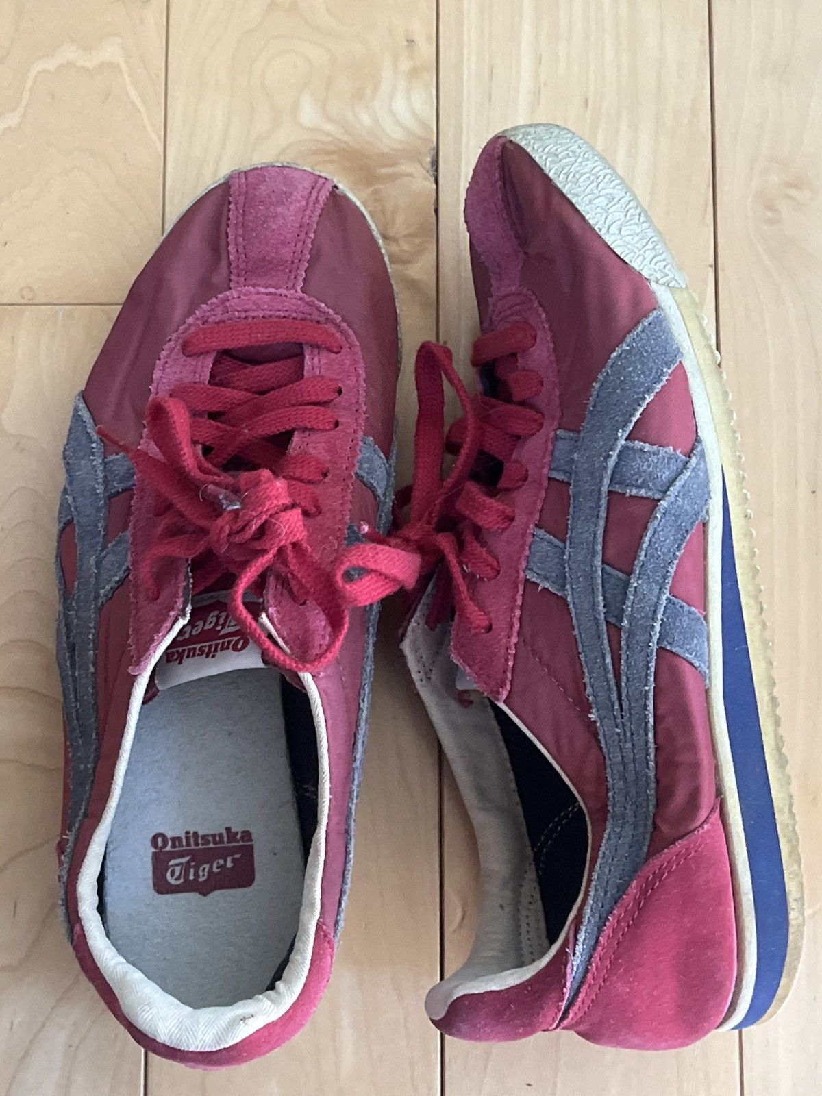 Asics × Japanese Brand × Onitsuka Tiger onitsuka tiger red/blue sneakers Size US 7 / IT 37 - 2 Thumbnail
