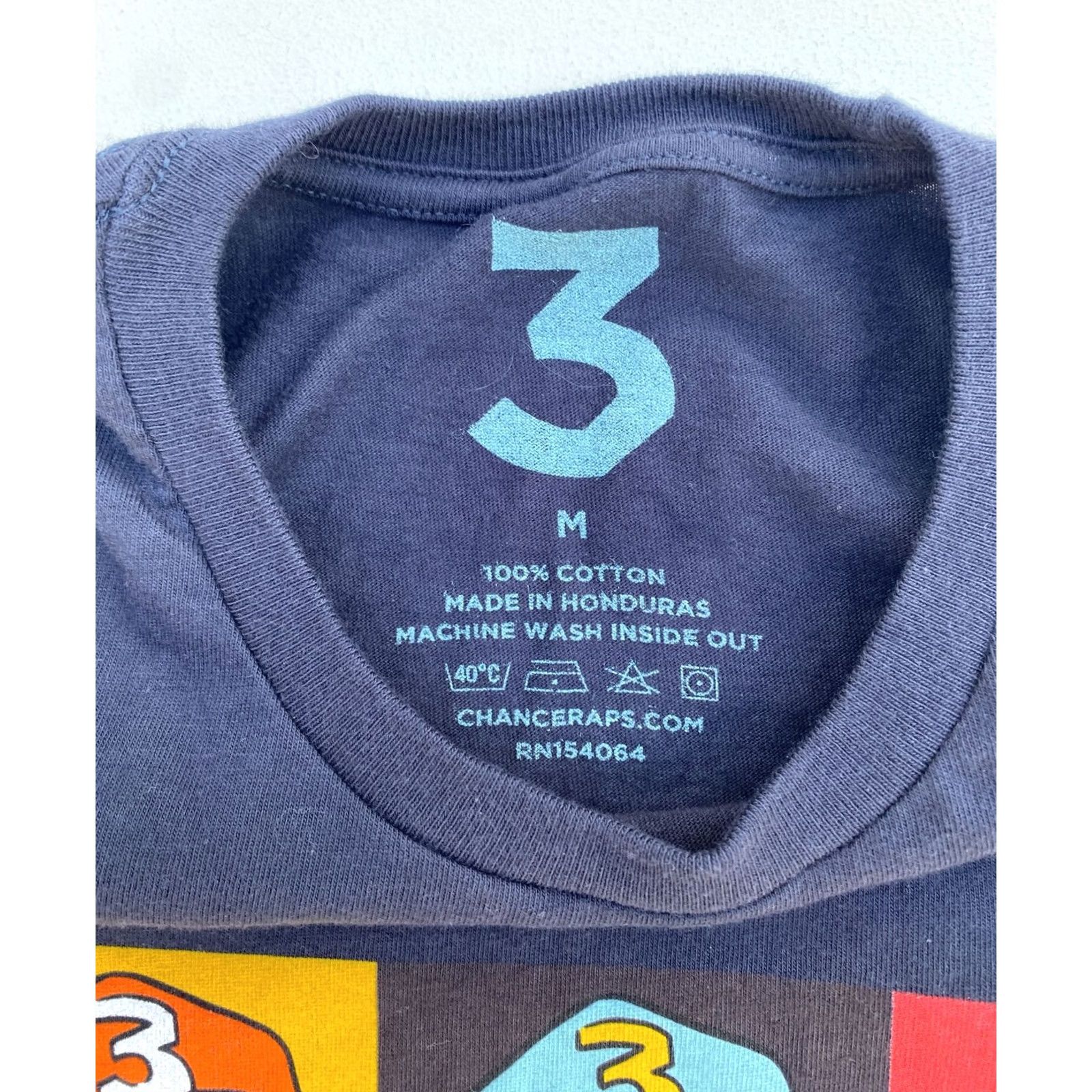 Vintage Chance The Rapper Men's T-shirt - Shirt - M - Black - 100% Cotton - Short Sleeve Crew Neck - Graphic Size US M / EU 48-50 / 2 - 5 Thumbnail