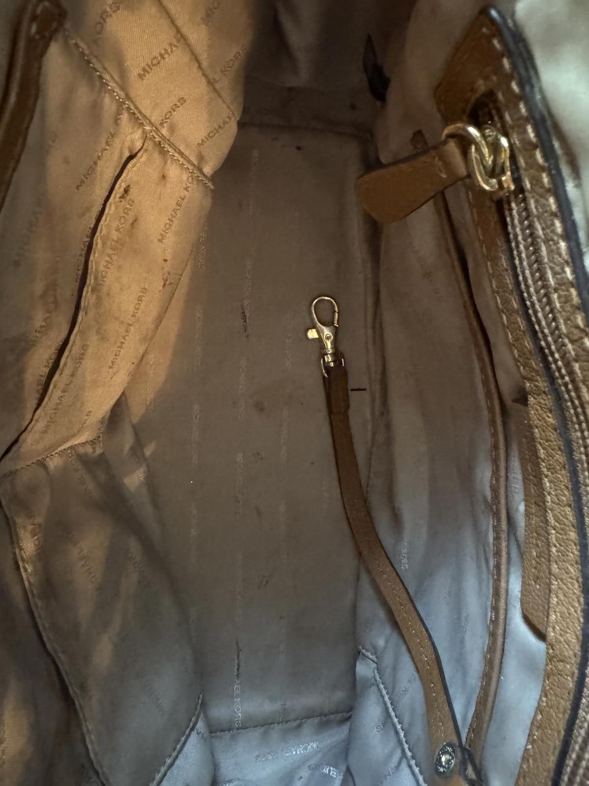 Michael Kors Michael Kors Brown Leather Satchel Handbag Size ONE SIZE - 7 Thumbnail