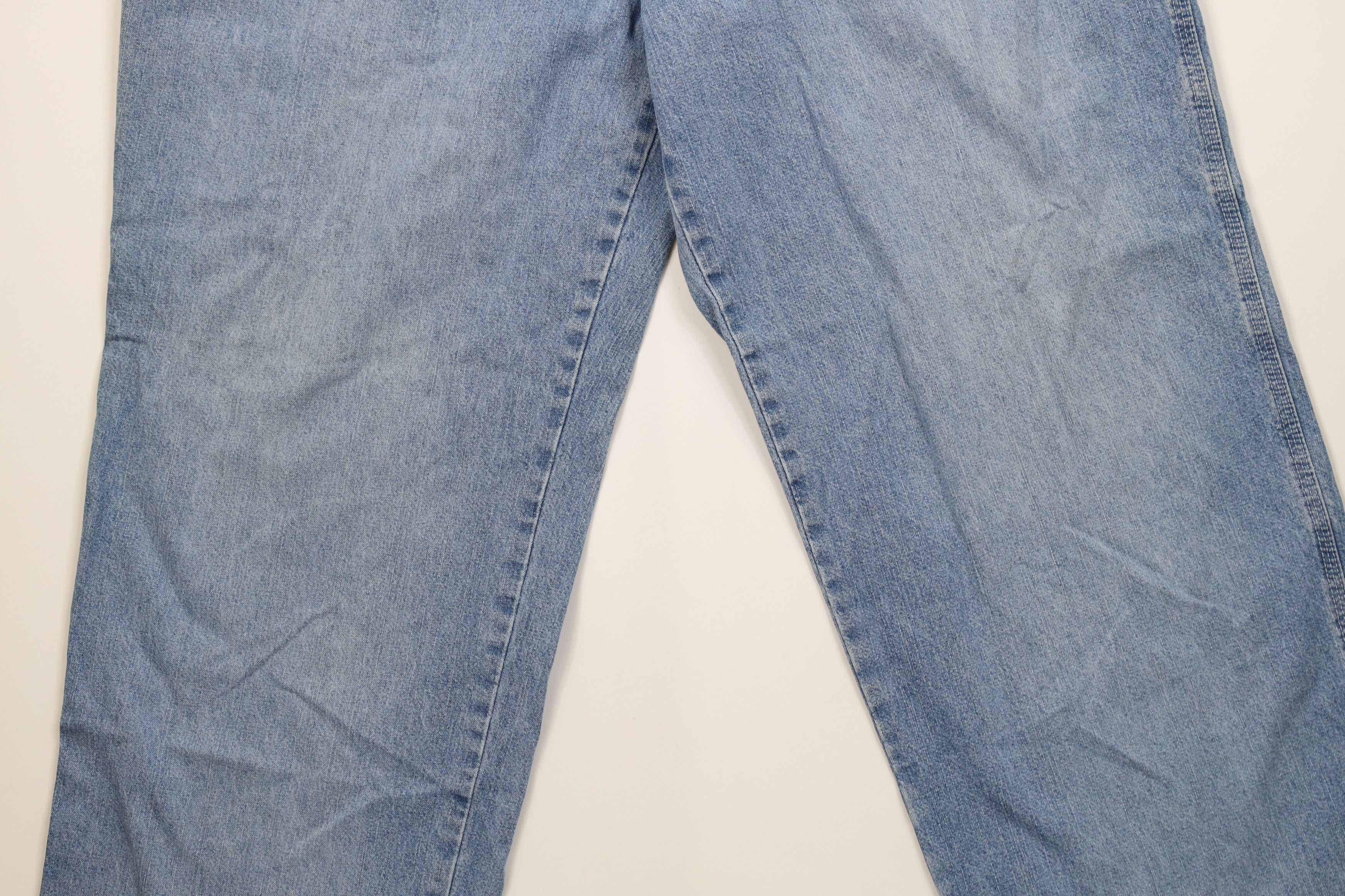 Vintage Vintage 90s Y2K Streetwear Wide Leg Dungaree Denim Jeans Size US 36 / EU 52 - 3 Thumbnail
