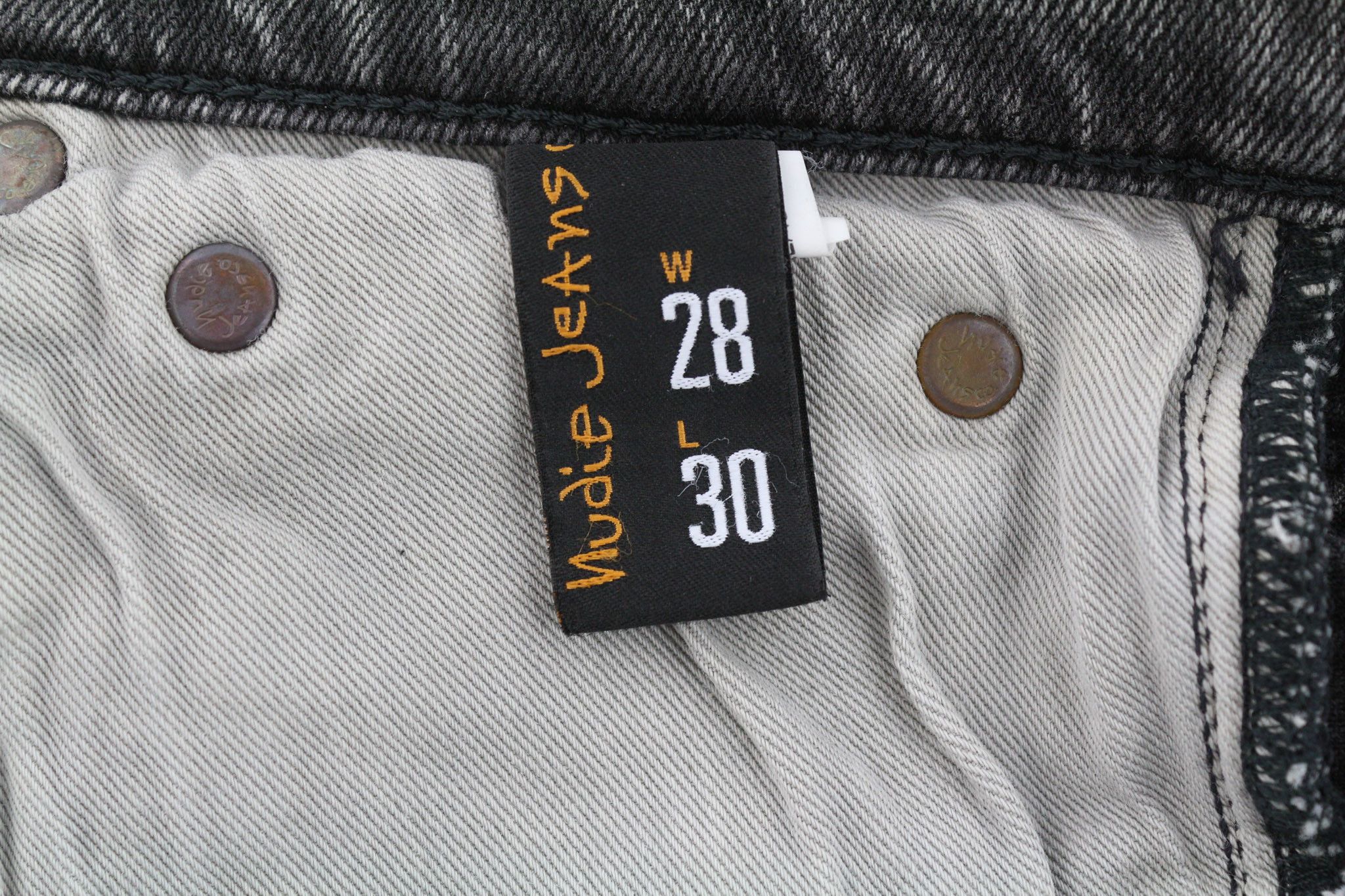 Nudie Jeans PILE LED W28/L30 Grey Marble Organic Skinny Washed 81904 Size US 28 / EU 44 - 7 Thumbnail