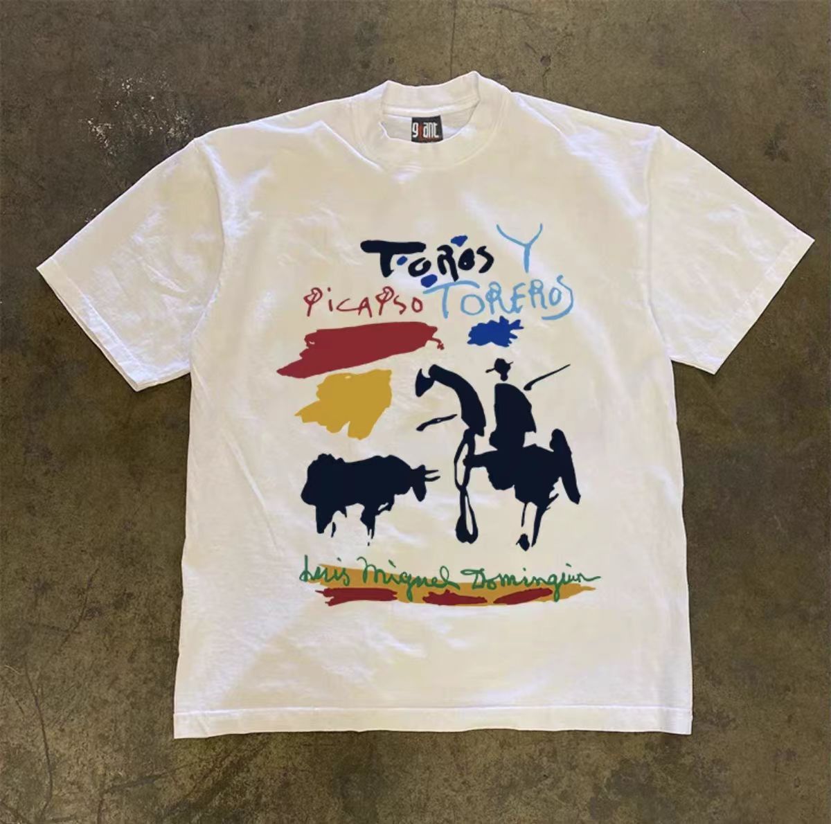 Japanese Brand × Vintage Street Graffiti Short Sleeve T-Shirt White Loose Printed Size US M / EU 48-50 / 2 - 3 Thumbnail