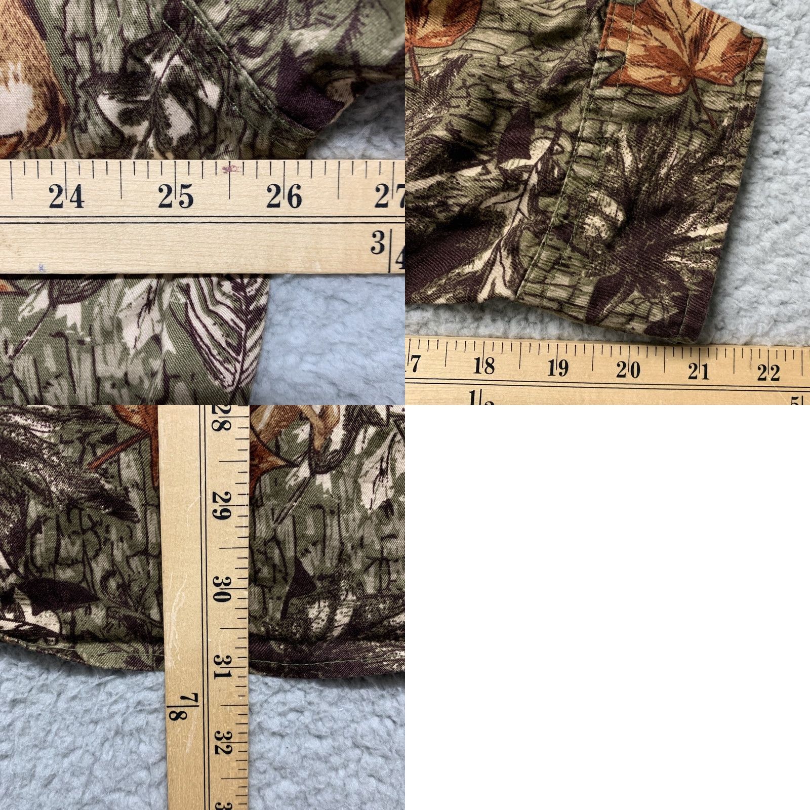 Vintage Field Tested Outdoor Life Men’s Shirt XL Button Brown Green Deer Leaves Camo Size US XL / EU 56 / 4 - 8 Thumbnail