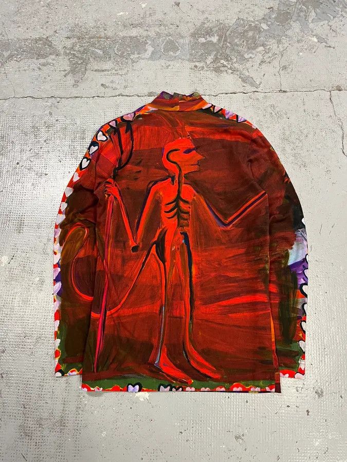 Givenchy SS2022 Givenchy Josh Smith Smith Demon Abstract Paint Longsleeves Size US S / EU 44-46 / 1 - 6 Thumbnail