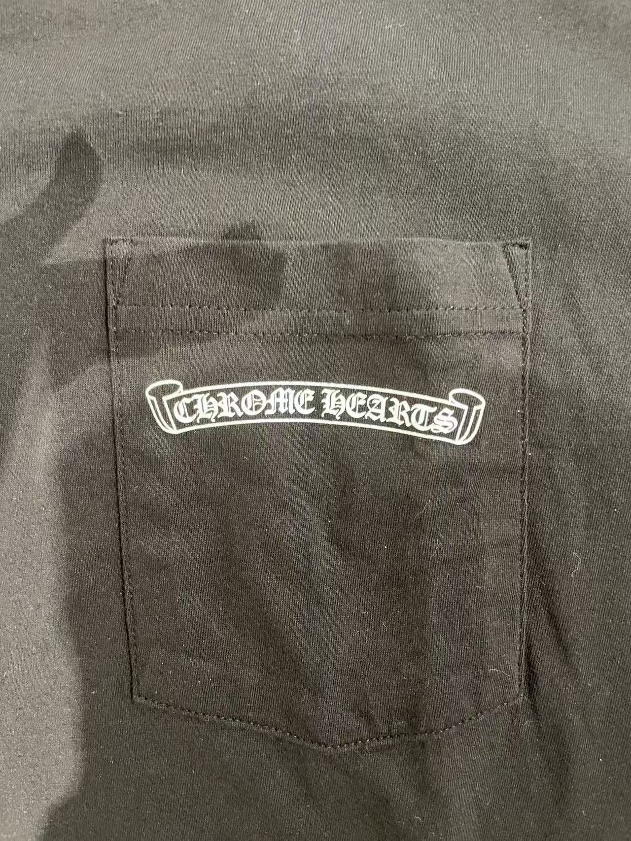 Chrome Hearts Chrome Hearts USA Script Logo Black Short Sleeve T-Shirt Tee Size L / US 10 / IT 46 - 6 Thumbnail