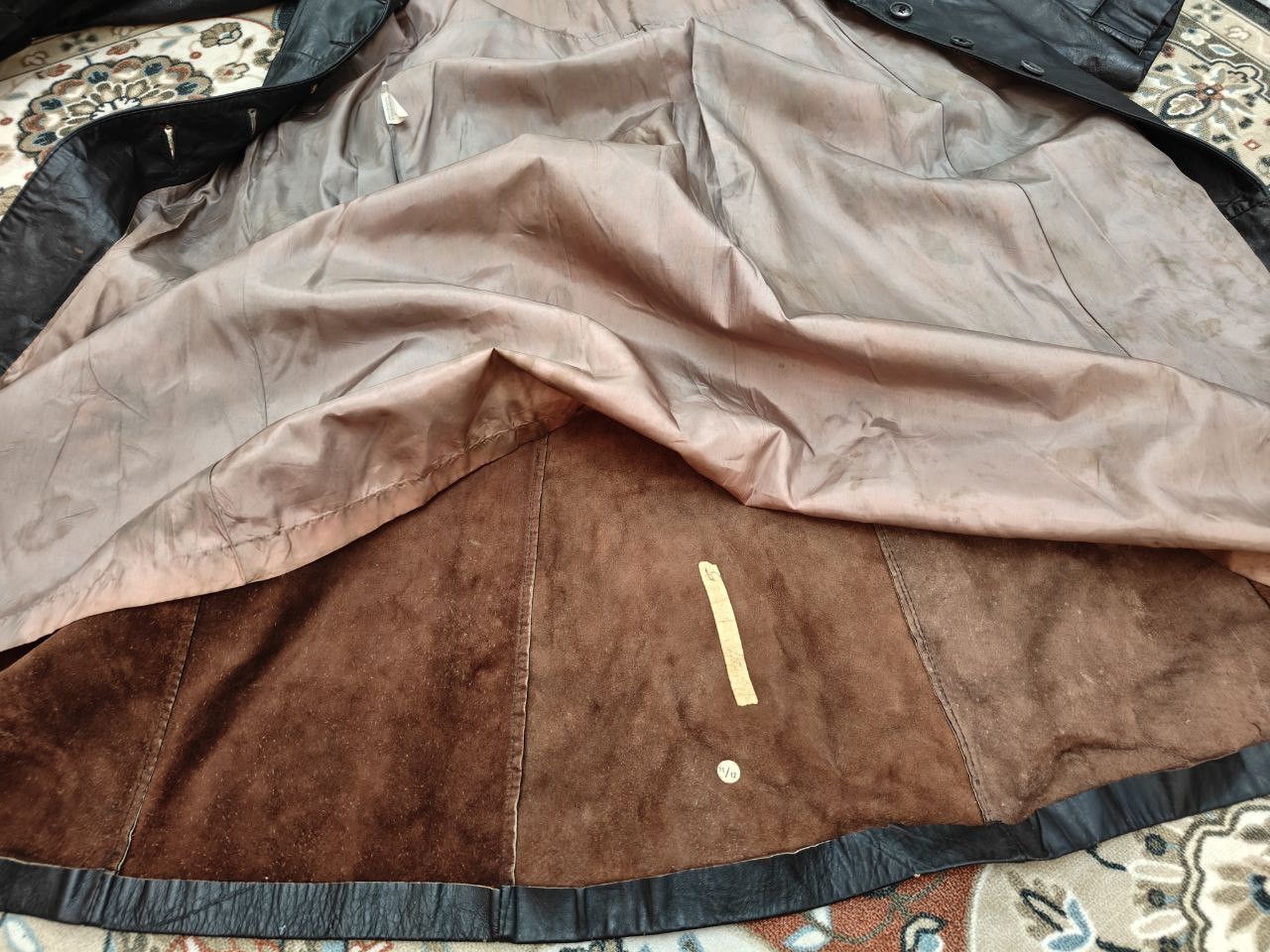 Vintage ❎ Vintage Leather Trench Worn Coat Jacket Size S / US 4 / IT 40 - 10 Thumbnail