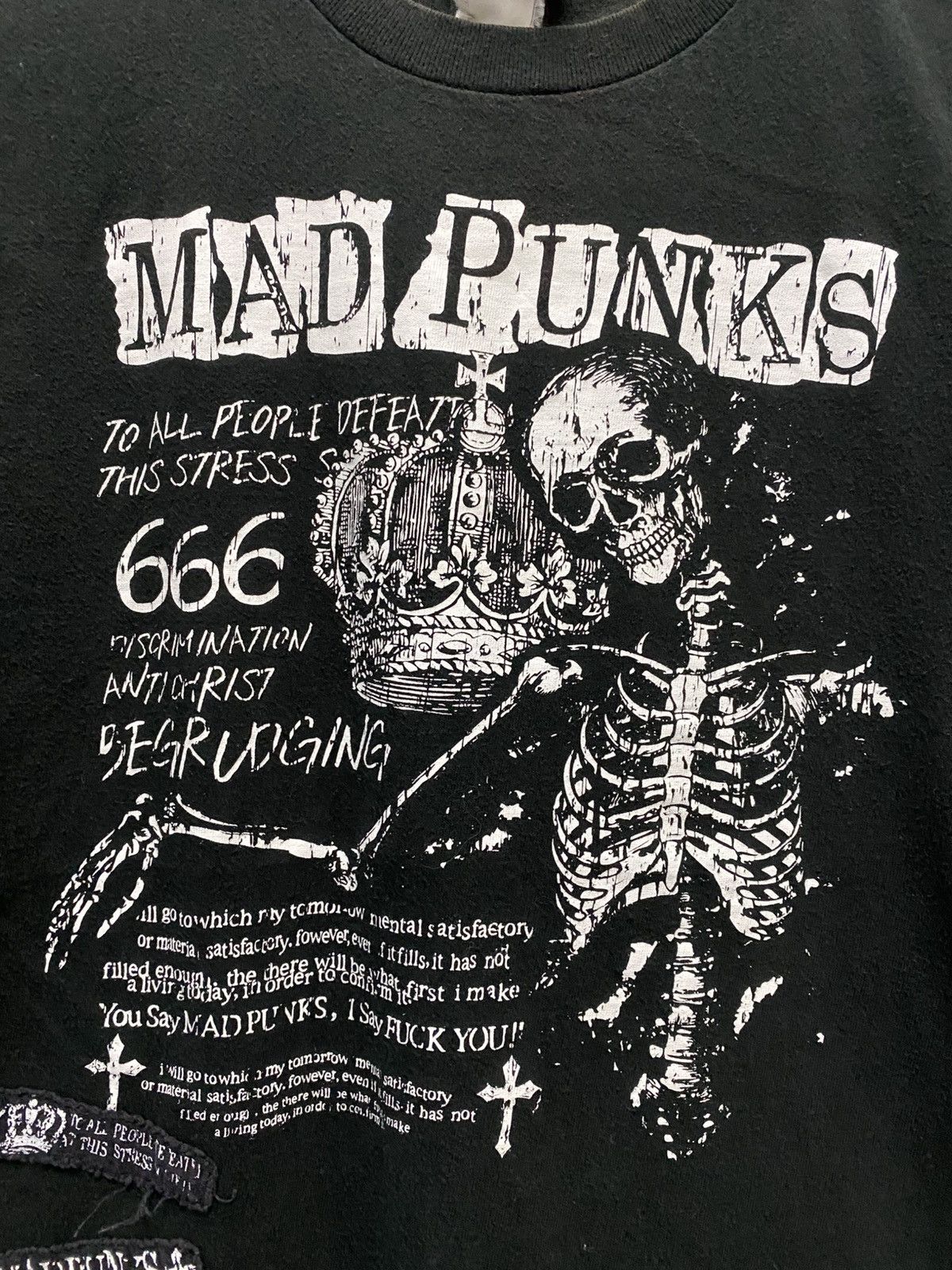 Japanese Brand Mad Punk-JapaneseBrand Distressed Skull Seditionaries Tshirt Size US XS / EU 42 / 0 - 5 Thumbnail