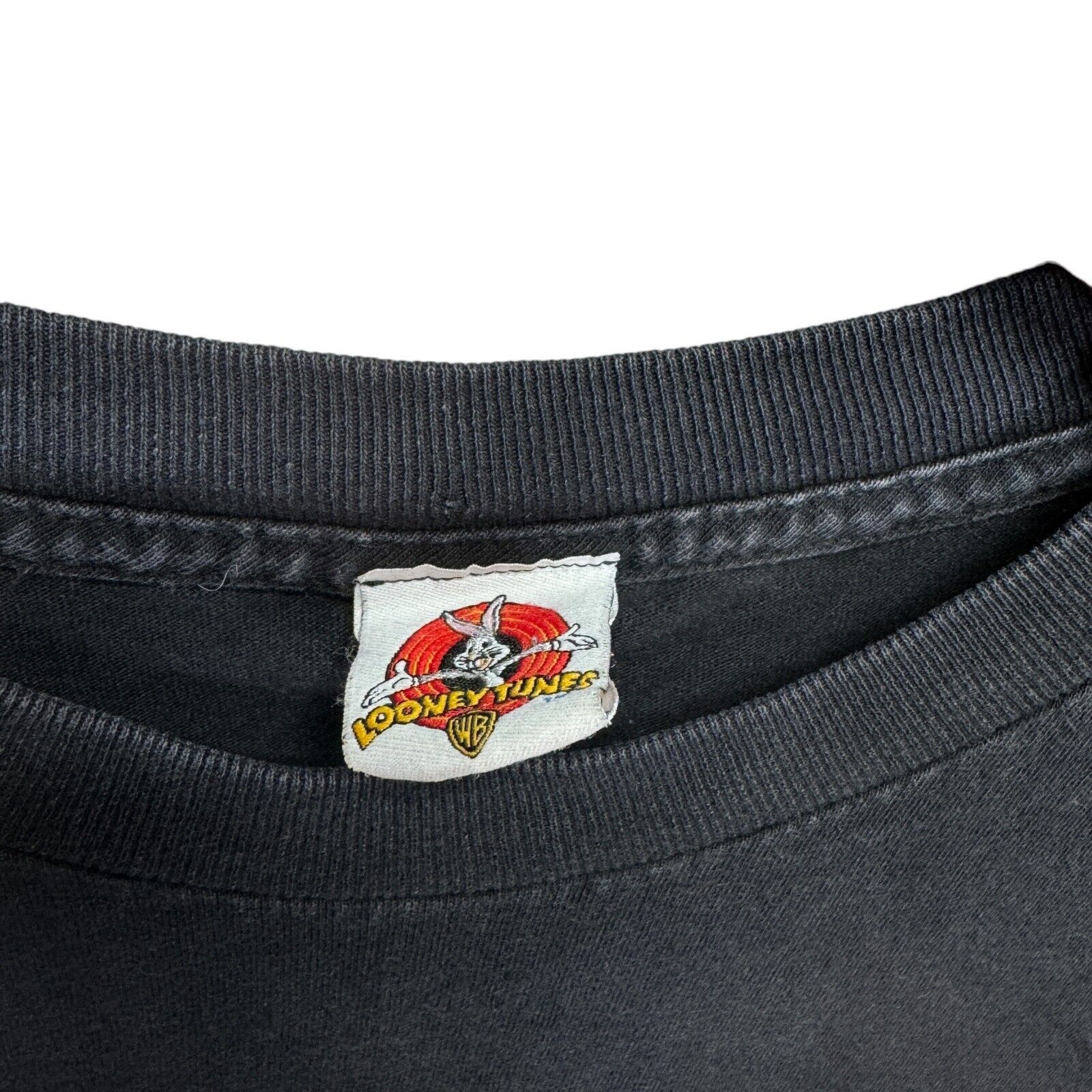 Warner Bros VTG Looney Tunes Shirt Black Wile E Coyote Throne 4XL Size US XXL / EU 58 / 5 - 4 Thumbnail