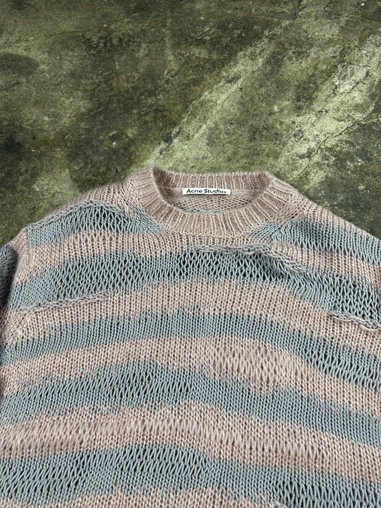 Acne Studios Acne Studios Distressed Stripe Knit Sweater Size US S / EU 44-46 / 1 - 4 Thumbnail