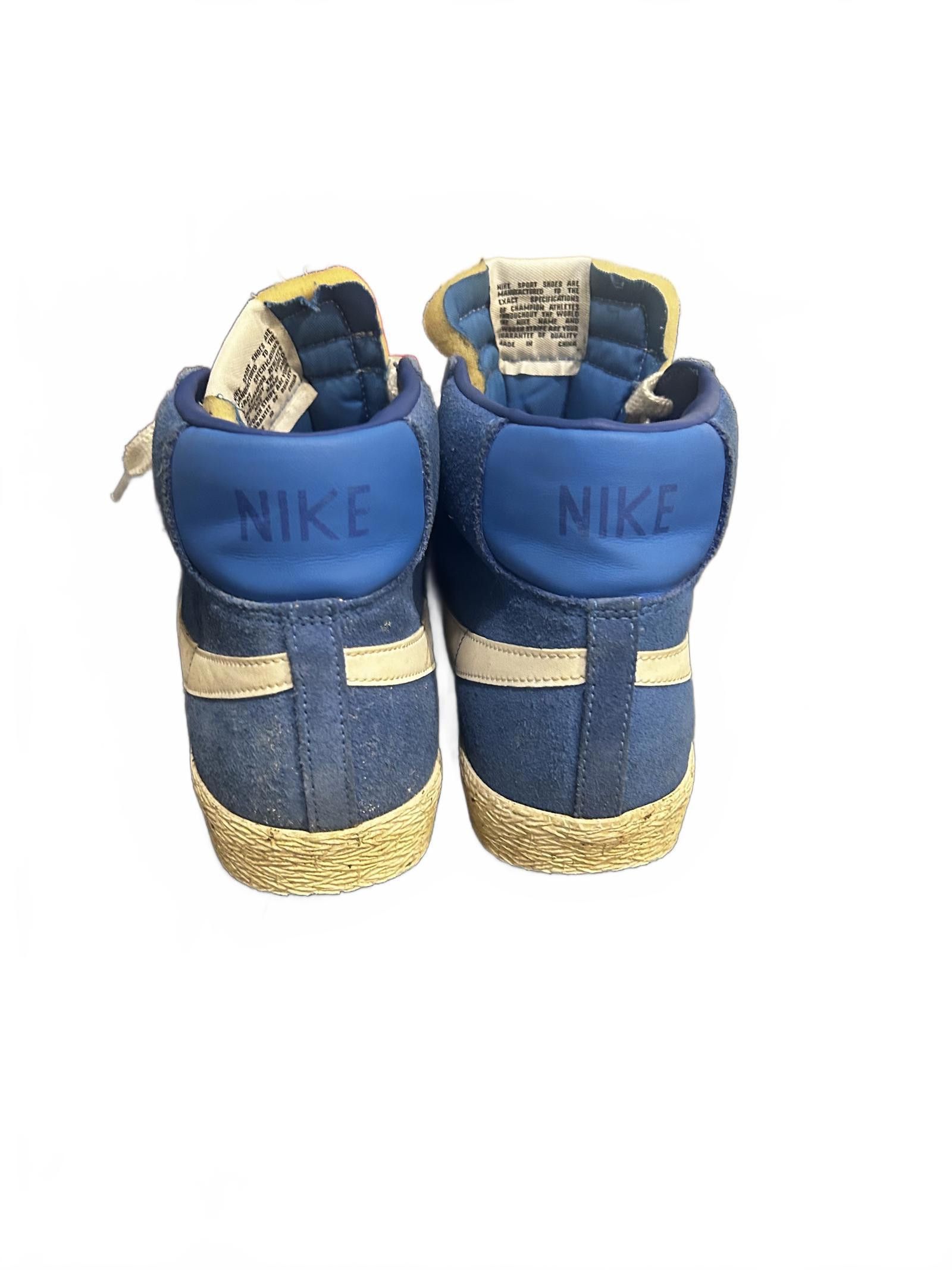 Nike Vintage Nike Blazer High-Top Sneakers - Blue & Cream Size US 7 / EU 40 - 6 Thumbnail