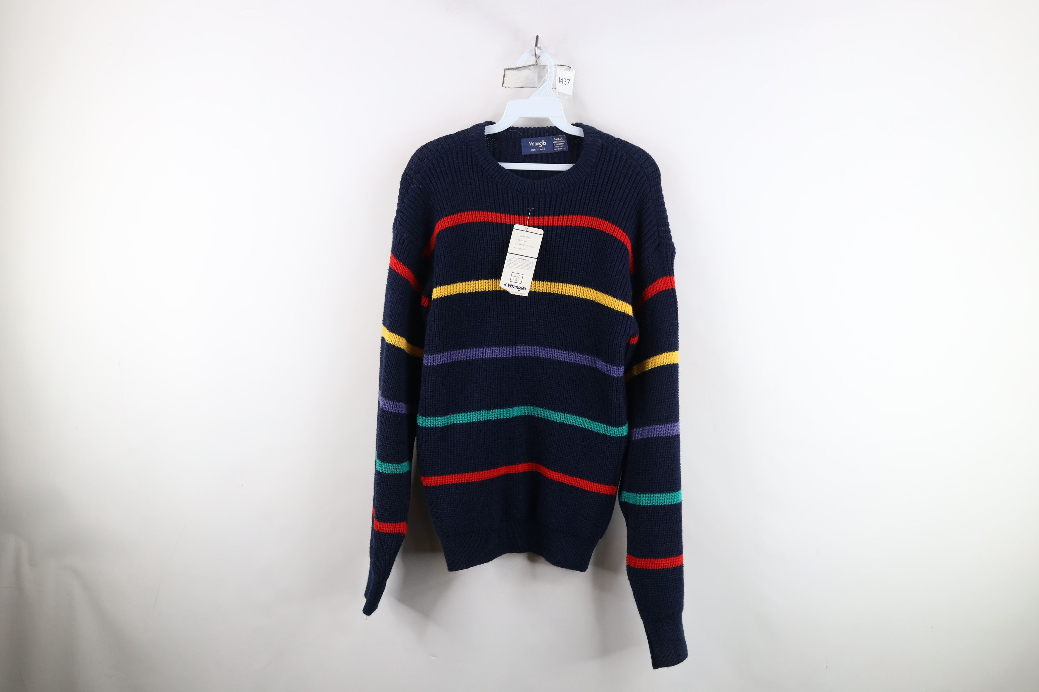 Wrangler Deadstock Vintage 70s 80s Wrangler Knit Crewneck Sweater Size US S / EU 44-46 / 1 - 1 Thumbnail