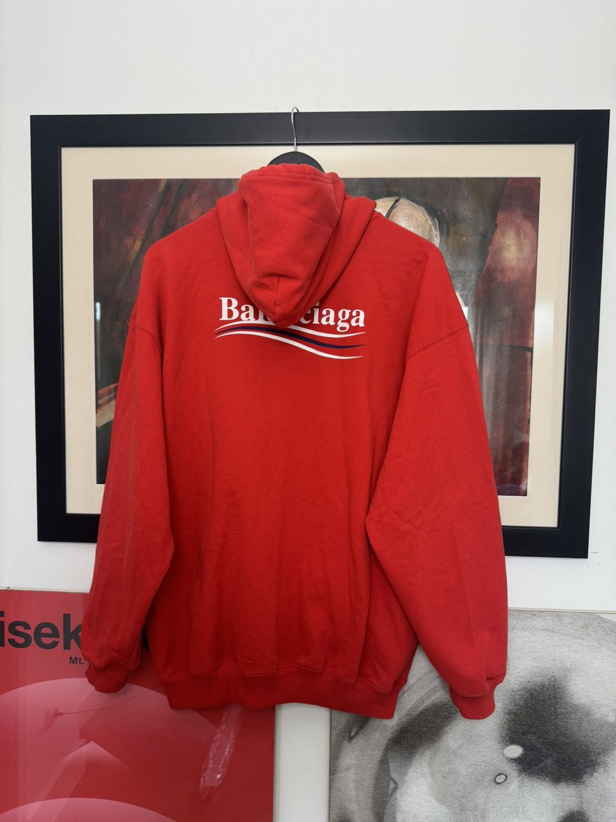 Balenciaga balenciaga political campaign hoodie oversize fit red rare Size US XS / EU 42 / 0 - 1 Thumbnail