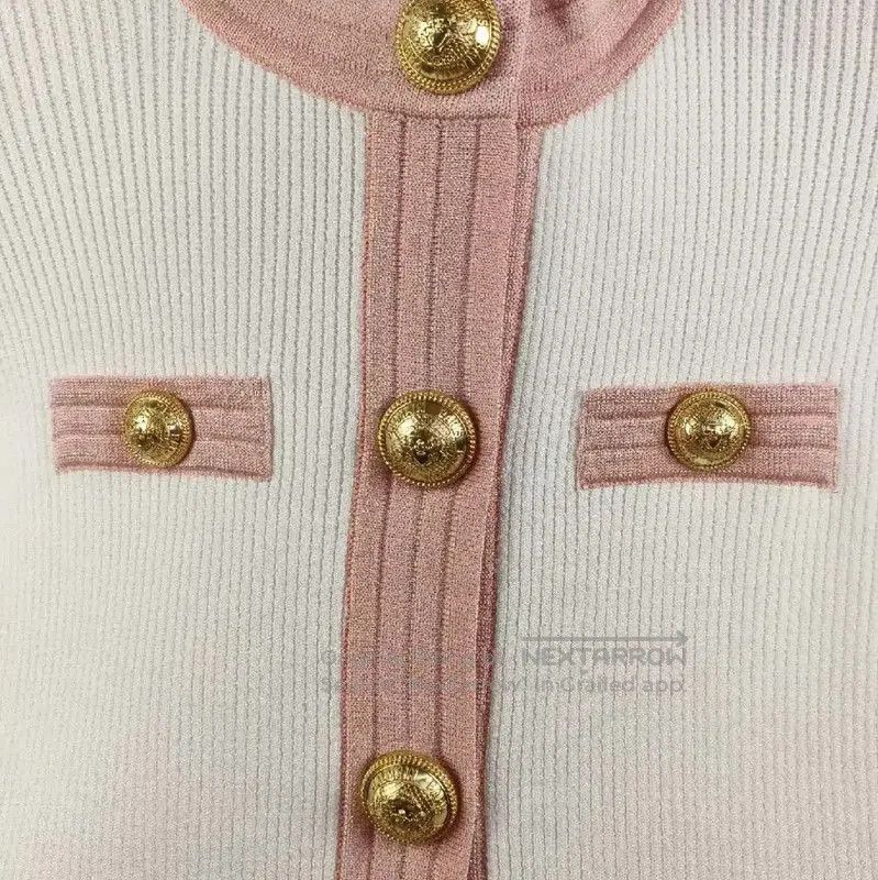 Balmain Balmain White Women's Cardigan with Gold Buttons . Size S / US 4 / IT 40 - 3 Thumbnail