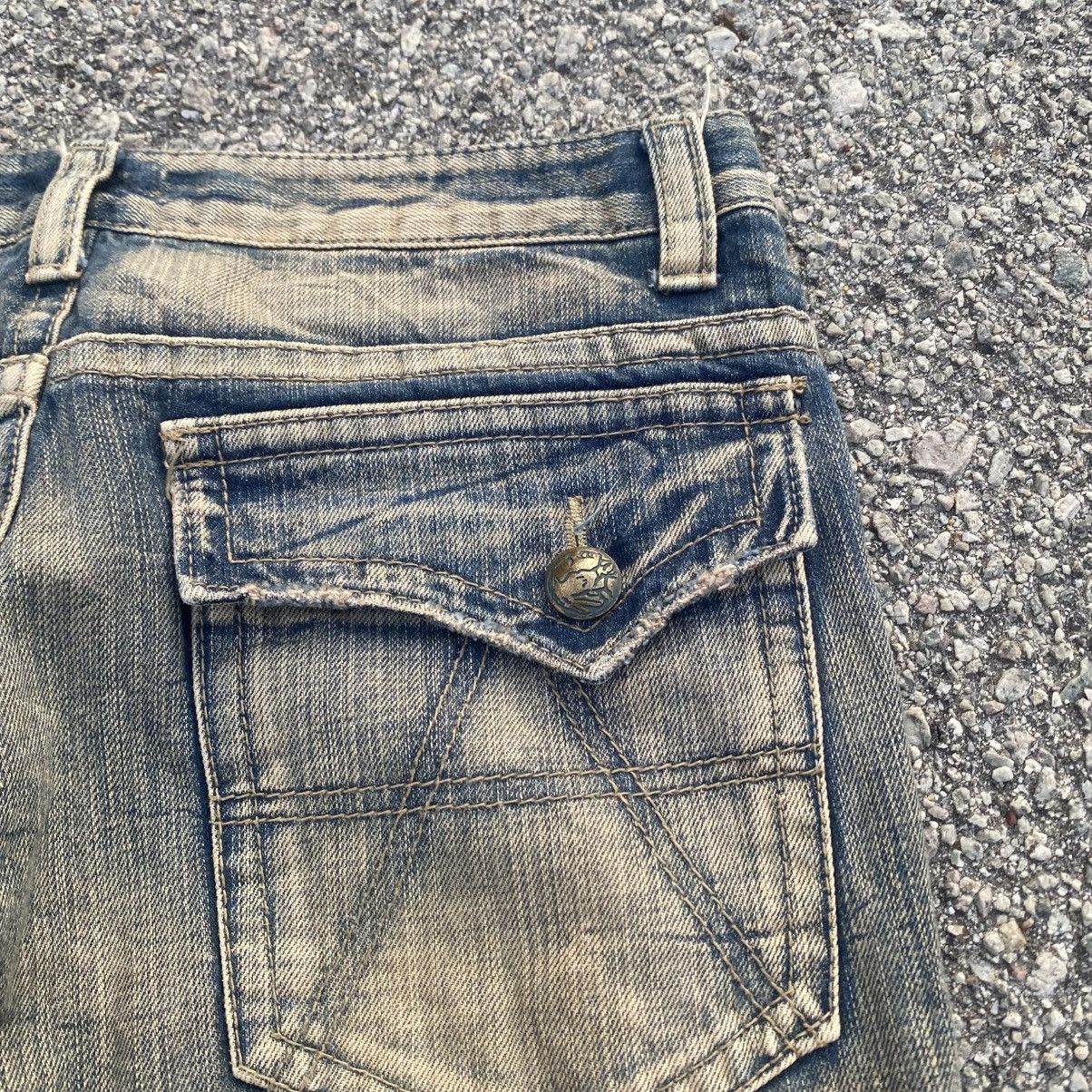 Indian Motorcycle INDIAN Rusty Claw Mark Grunge Jeans Size US 32 / EU 48 - 9 Thumbnail