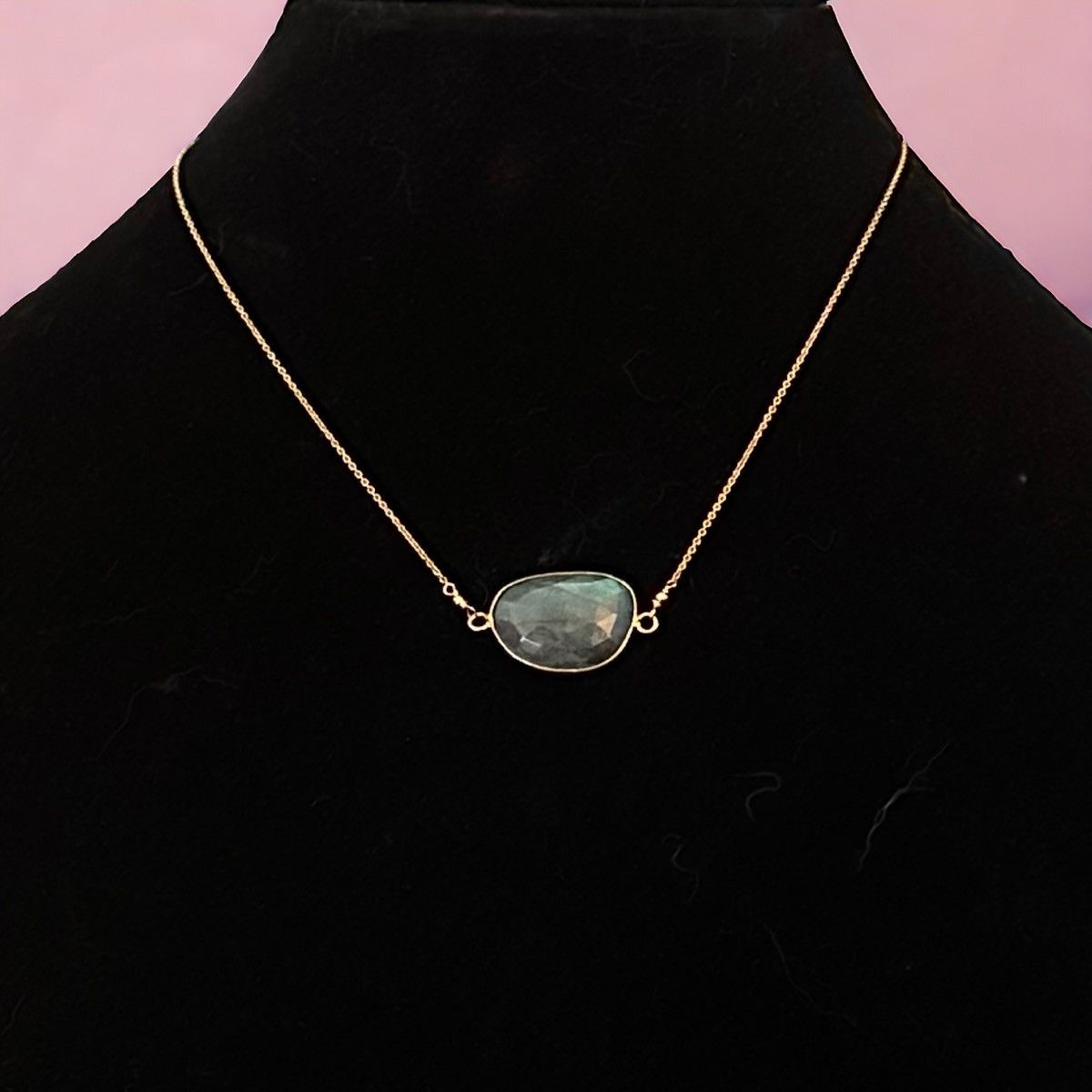 Vintage Vintage 14KGF sapphire necklace Size ONE SIZE - 1 Thumbnail