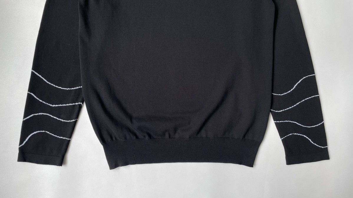 Maison Margiela S/S 16 Swirl Sleeve Black Sweater Size US M / EU 48-50 / 2 - 6 Thumbnail