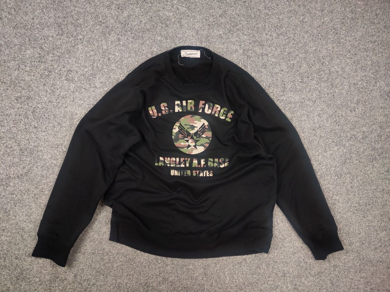 Beaumere Vintage Japan Beaumere US Air Force Langley Sweatshirt Size US L / EU 52-54 / 3 - 6 Thumbnail