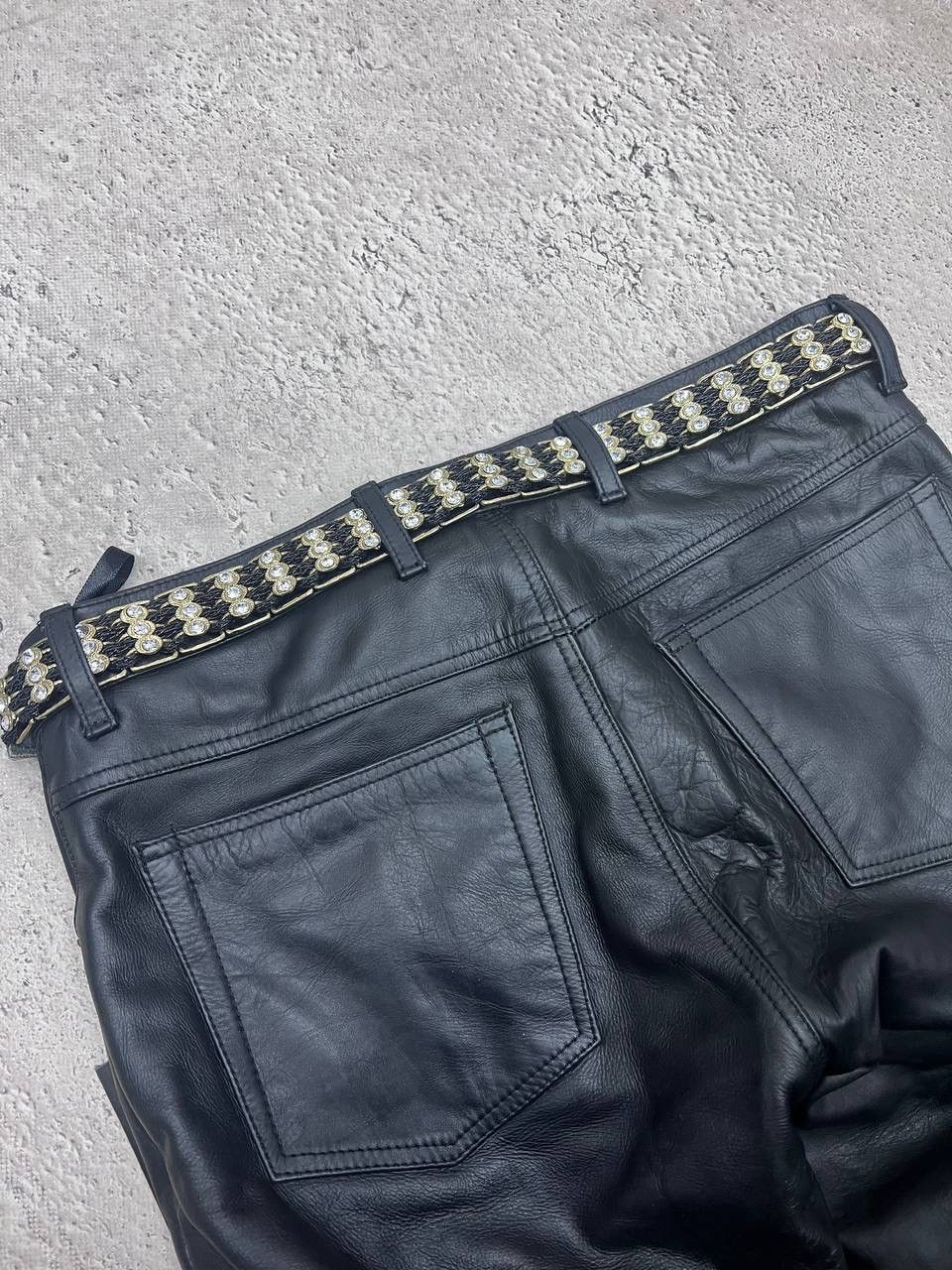 Designer × Hysteric Glamour VINTAGE AVANT-GARDE GOTHIC LEATHER BELT RICK OWENS STYLE Size ONE SIZE - 6 Thumbnail