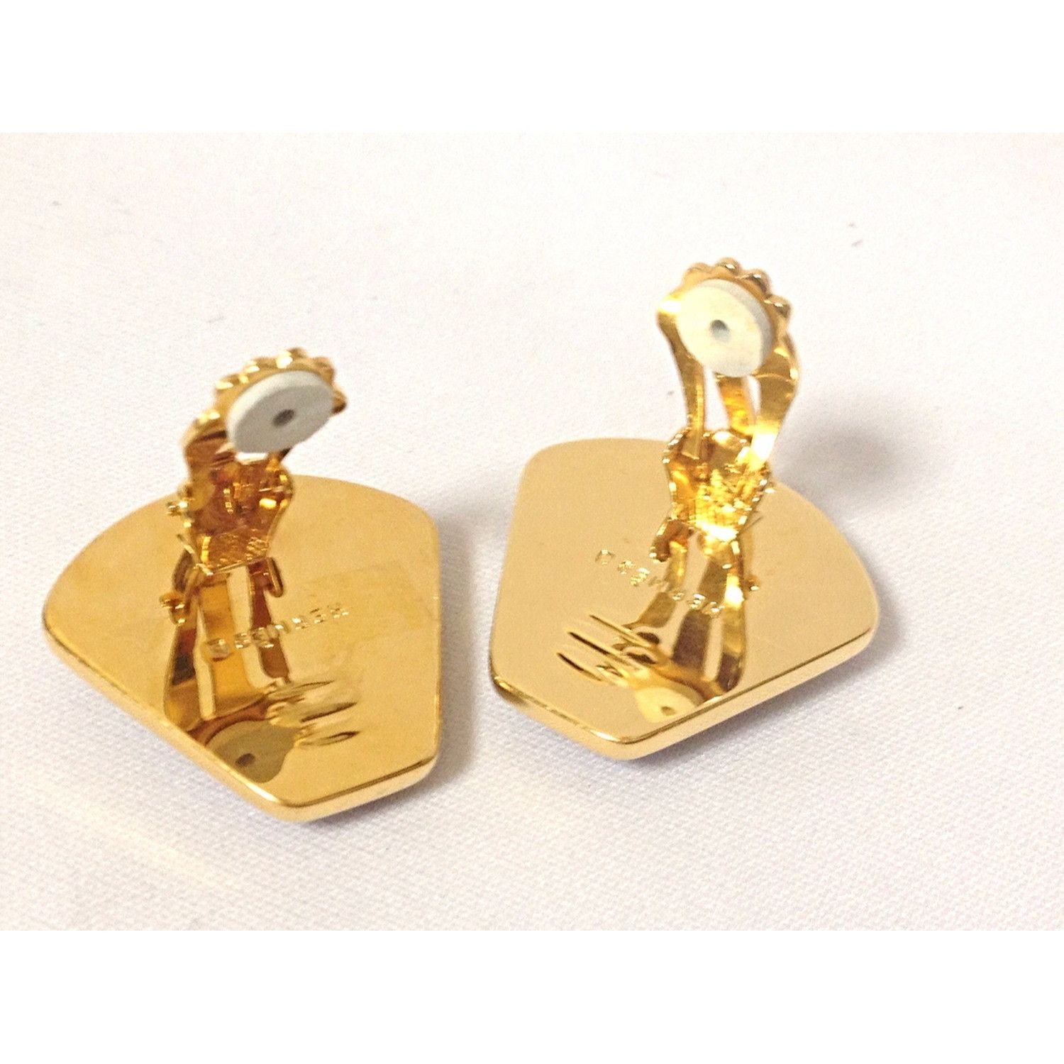 Hermes MINT. Vintage Hermes cloisonne golden earrings with tiger Size ONE SIZE - 2 Thumbnail