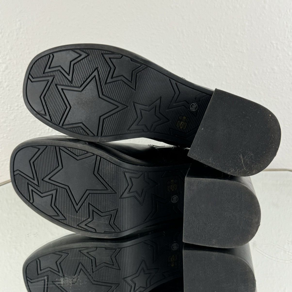 Other DIRTY LAUNDRY Black Faux Leather Groovy Platform Ankle Boots Size US 8.5 / IT 38.5 - 9 Thumbnail