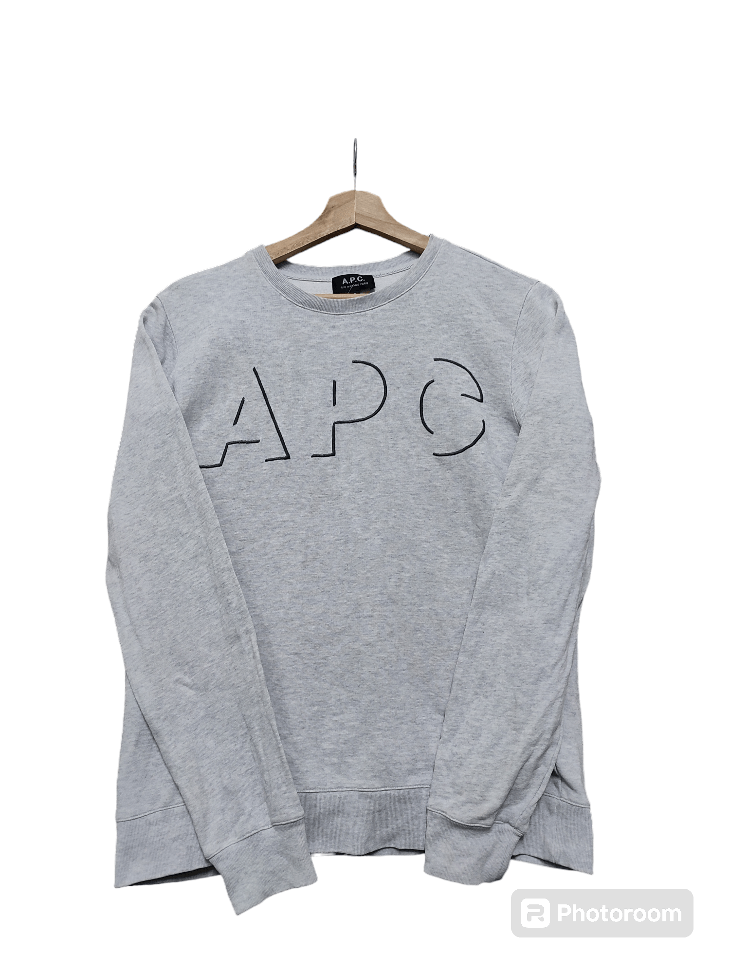 A.P.C. 💥Nice Design💥 A.P.C. Spell Out Embroidery Sweatshirt Size US S / EU 44-46 / 1 - 1 Thumbnail