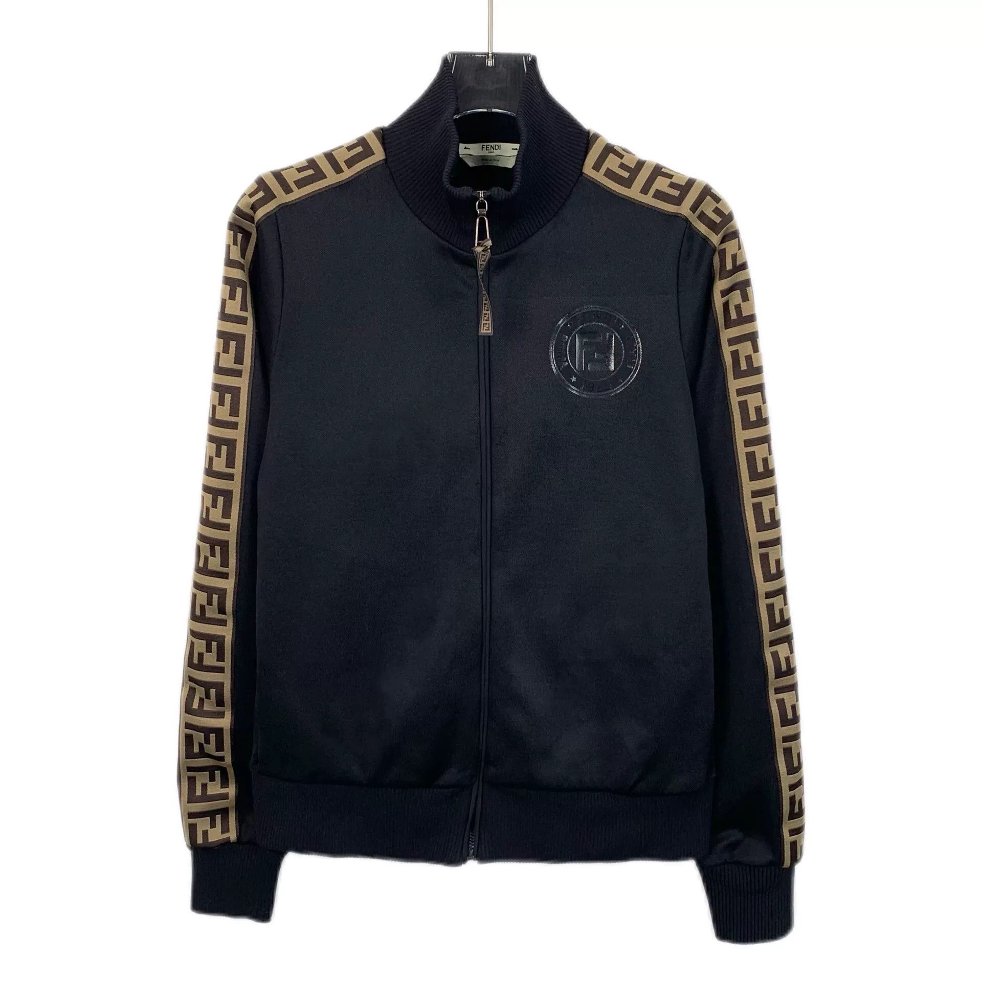 Fendi Fendi Black Logo Zip Jacket Size S Size US S / EU 44-46 / 1 - 1 Thumbnail