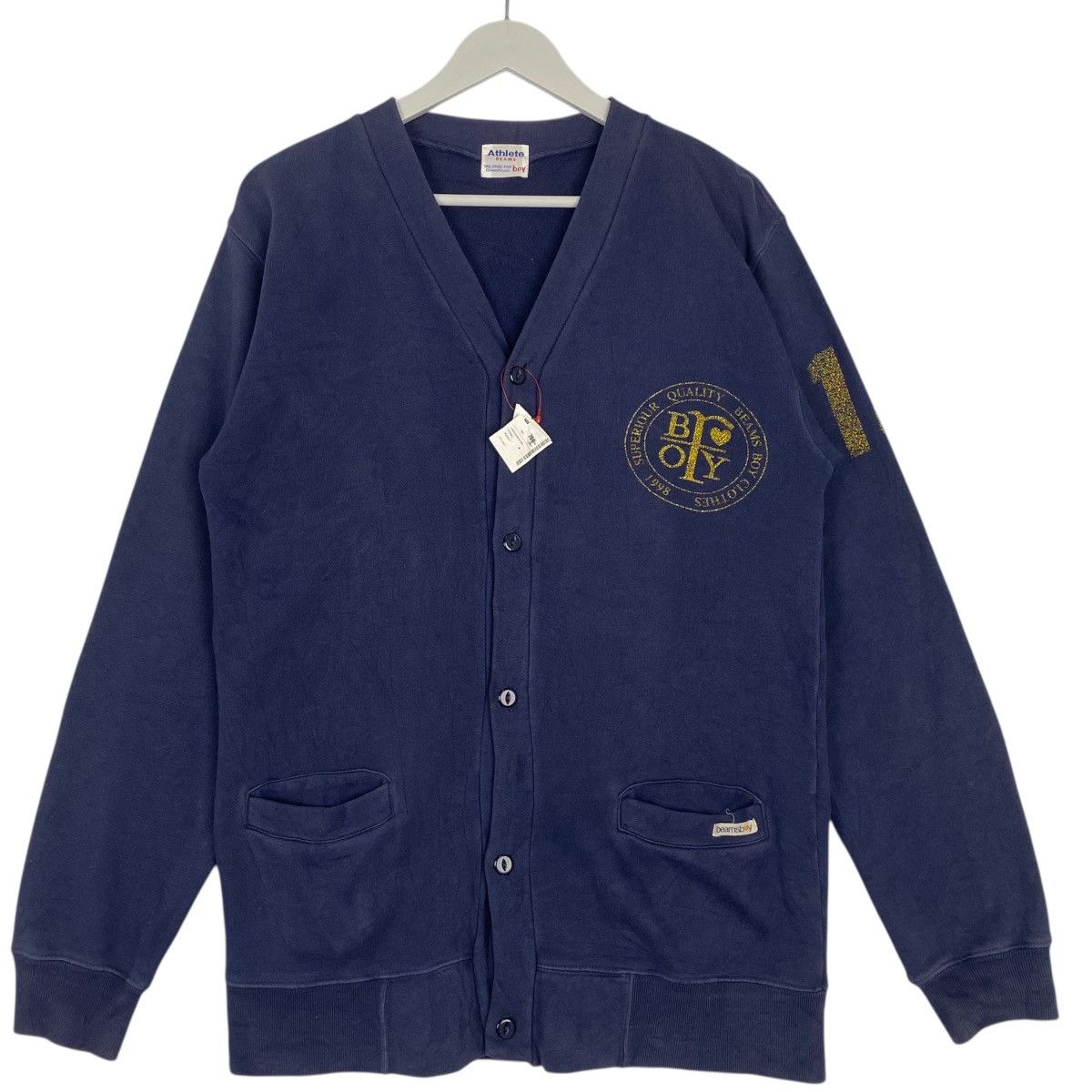 Other Vintage Beams Full Button Cardigan NavyBlue Pullover Size M Size US M / EU 48-50 / 2 - 1 Thumbnail