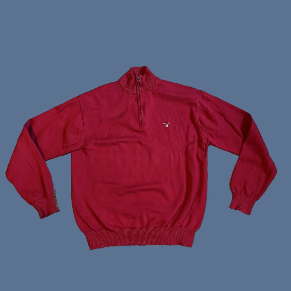 Gant Gant 1/4 Zip Sweater Men’s XXL Red DAMAGED Size US XXL / EU 58 / 5 - 1 Thumbnail