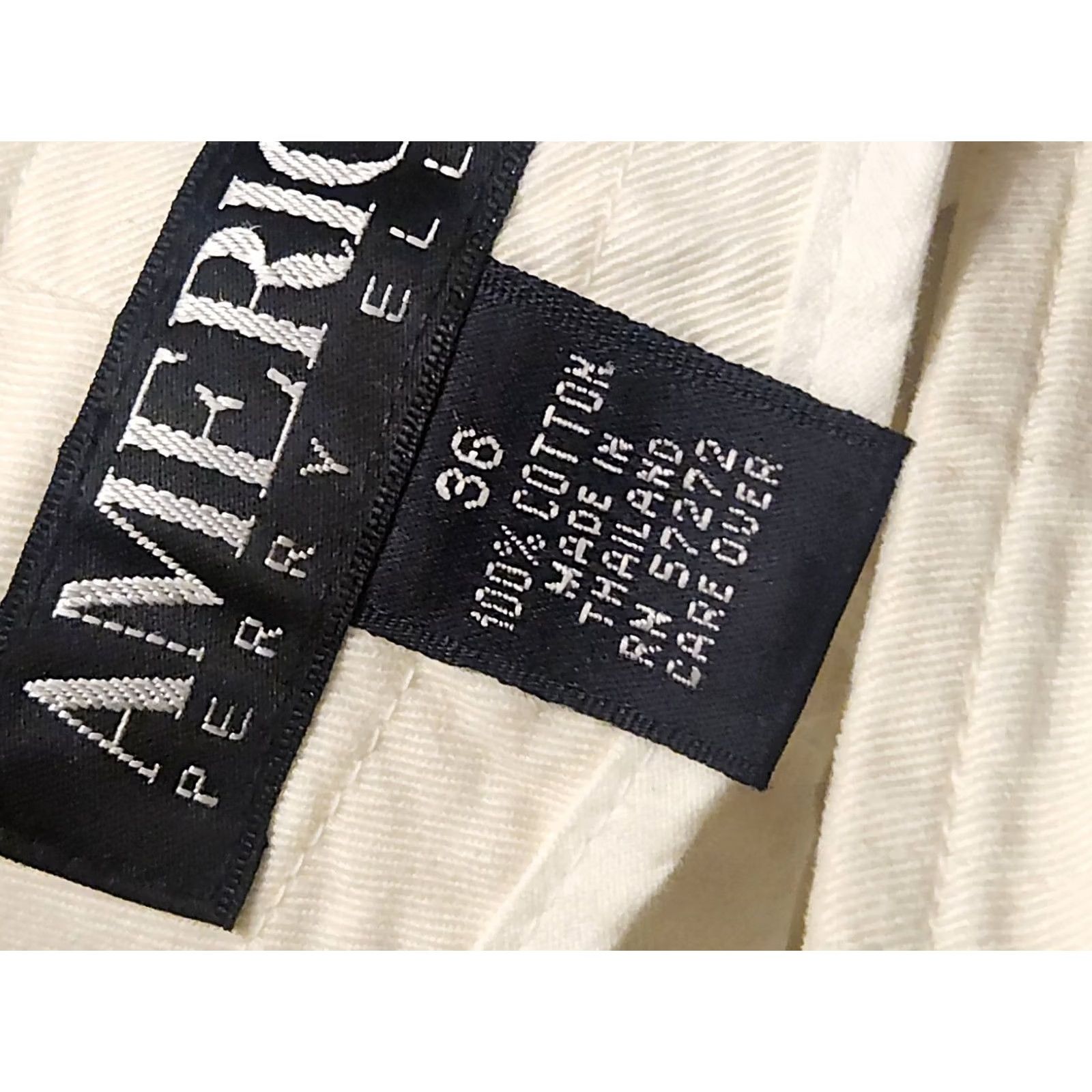 Perry Ellis Perry Ellis Denim Shorts 36 Men Beige Flat Front 5-Pocket Regular Jeans NWT Vintage Deadstock (MS) Size US 36 / EU 52 - 4 Thumbnail
