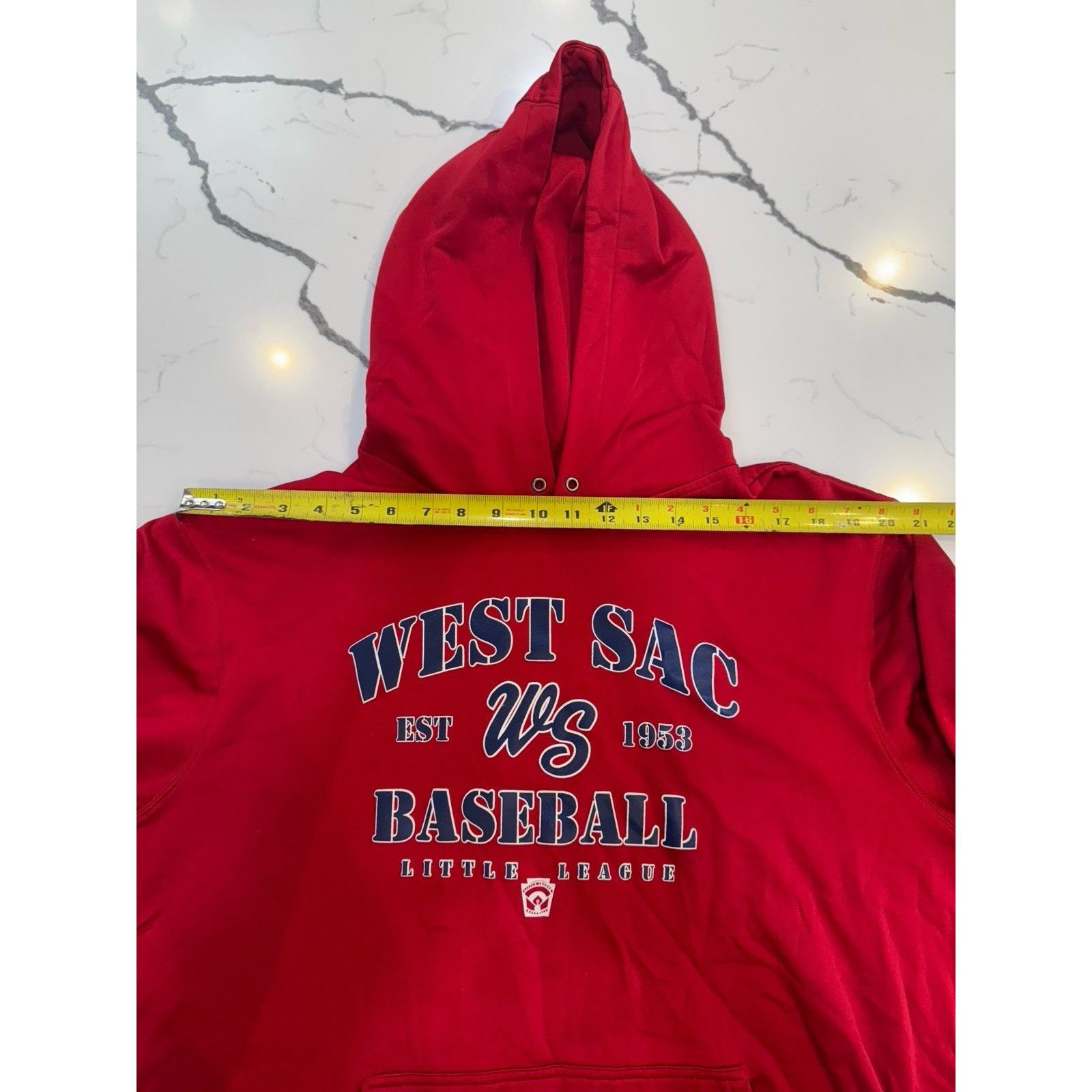Anti Social Social Club Sport-Tek XL Red Hoodie West Sac Baseball Little League Size US XL / EU 56 / 4 - 4 Thumbnail