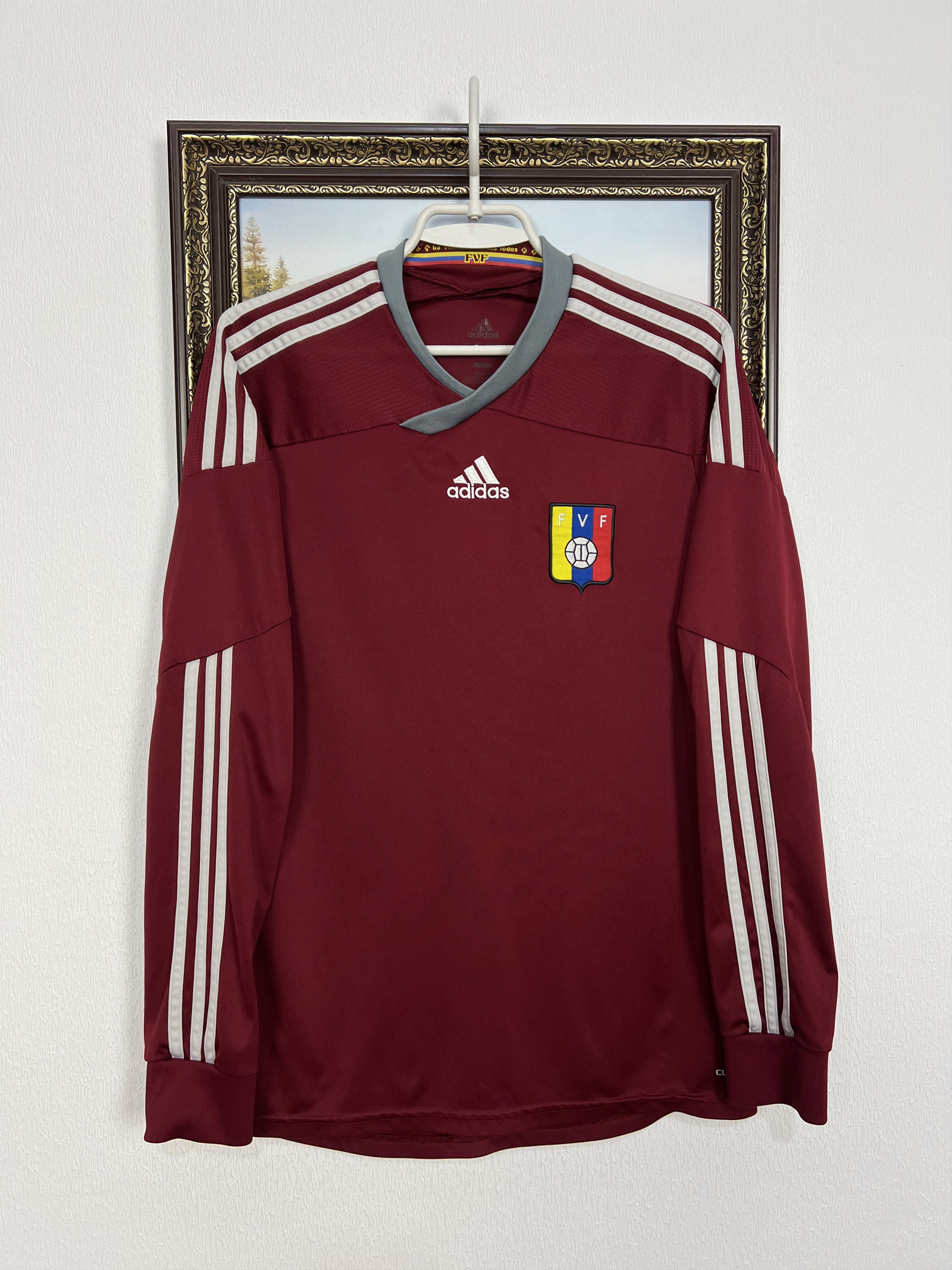 Adidas Venezuela football shirt Soccer Long Sleeve Jersey Trikot Size US S / EU 44-46 / 1 - 1 Thumbnail